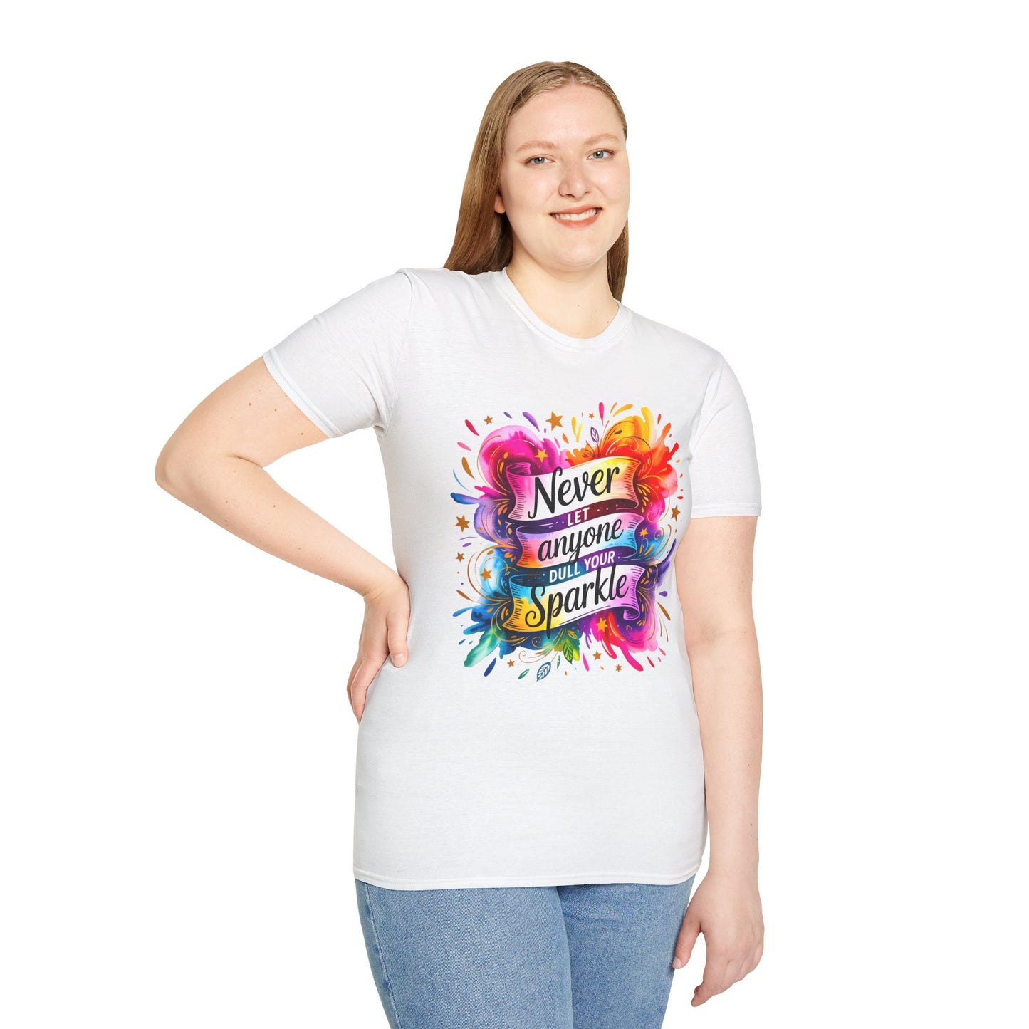 "Never Let Anyone Dull Your Sparkle - Perfect for Gifts, Casual Wear, Celebrations, Pride, Motivation