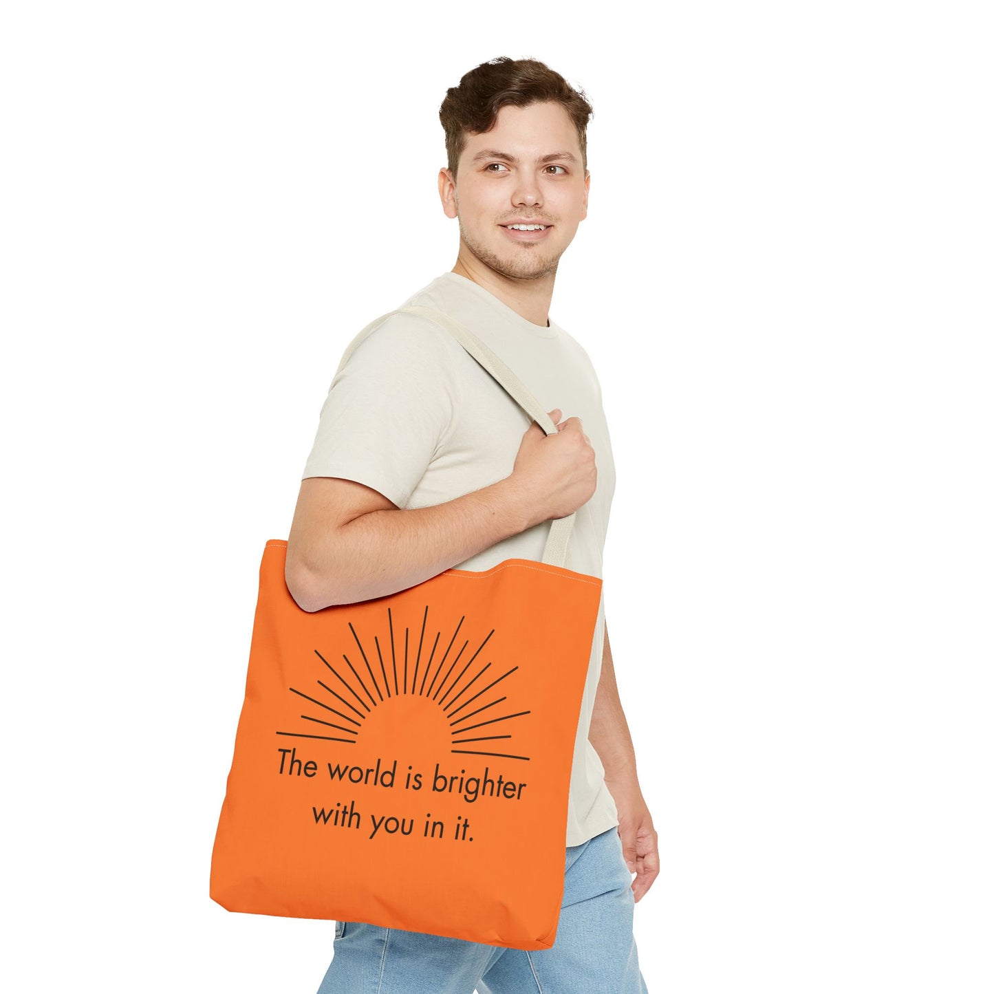 Sunrise Inspiration Tote Bag - Motivational Quote, Beach Bag, Gift for Her, Eco-Friendly Shopping, Summer Vibes