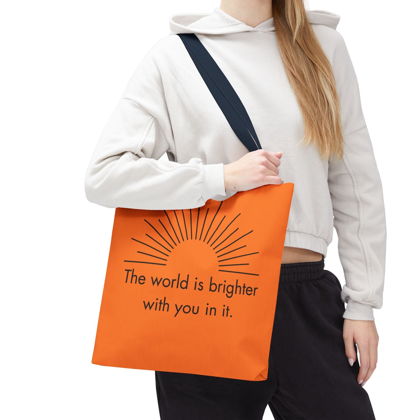 Sunrise Inspiration Tote Bag - Motivational Quote, Beach Bag, Gift for Her, Eco-Friendly Shopping, Summer Vibes
