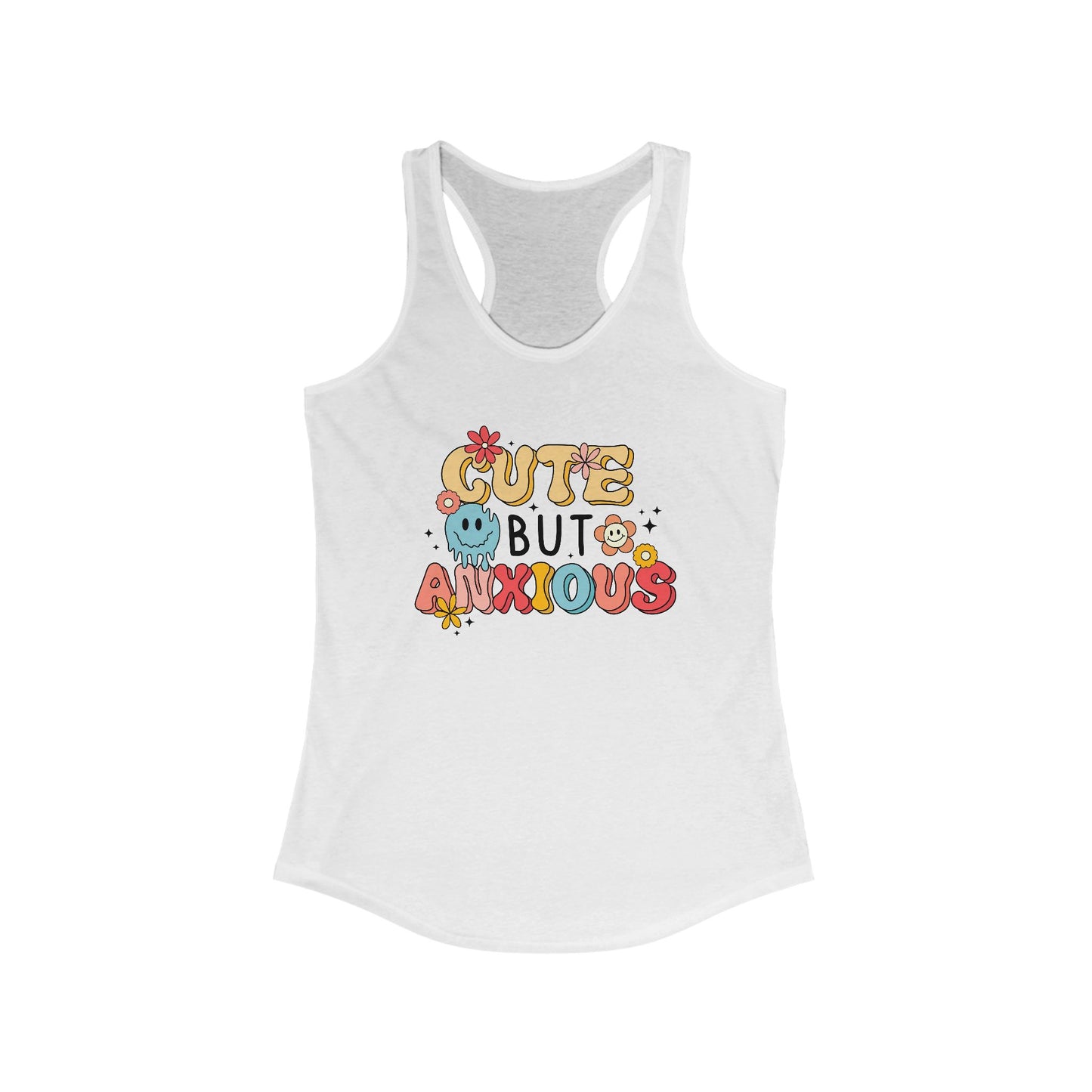 Cute But Anxious Racerback Tank Top