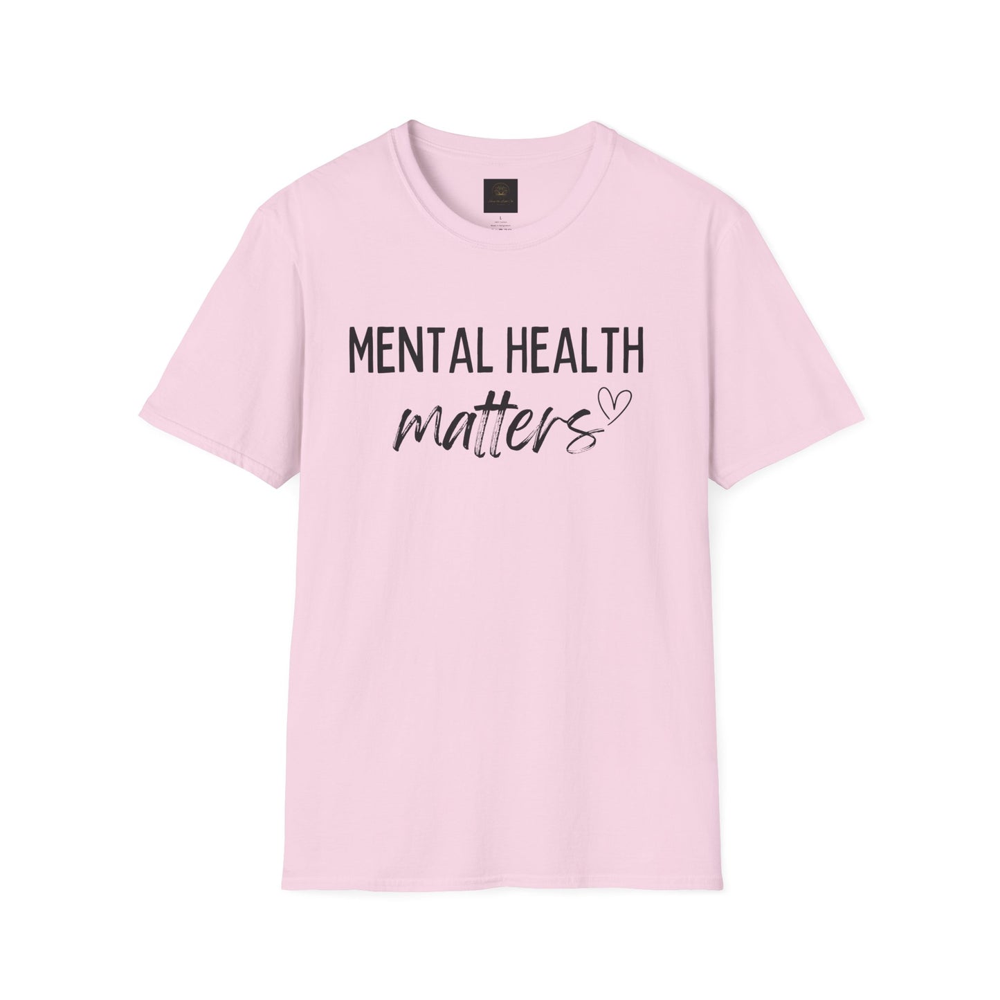 Mental Health Matters Unisex Softstyle T-Shirt, Inspirational Tee, Self-Care Gift, Awareness Apparel, Casual Wear