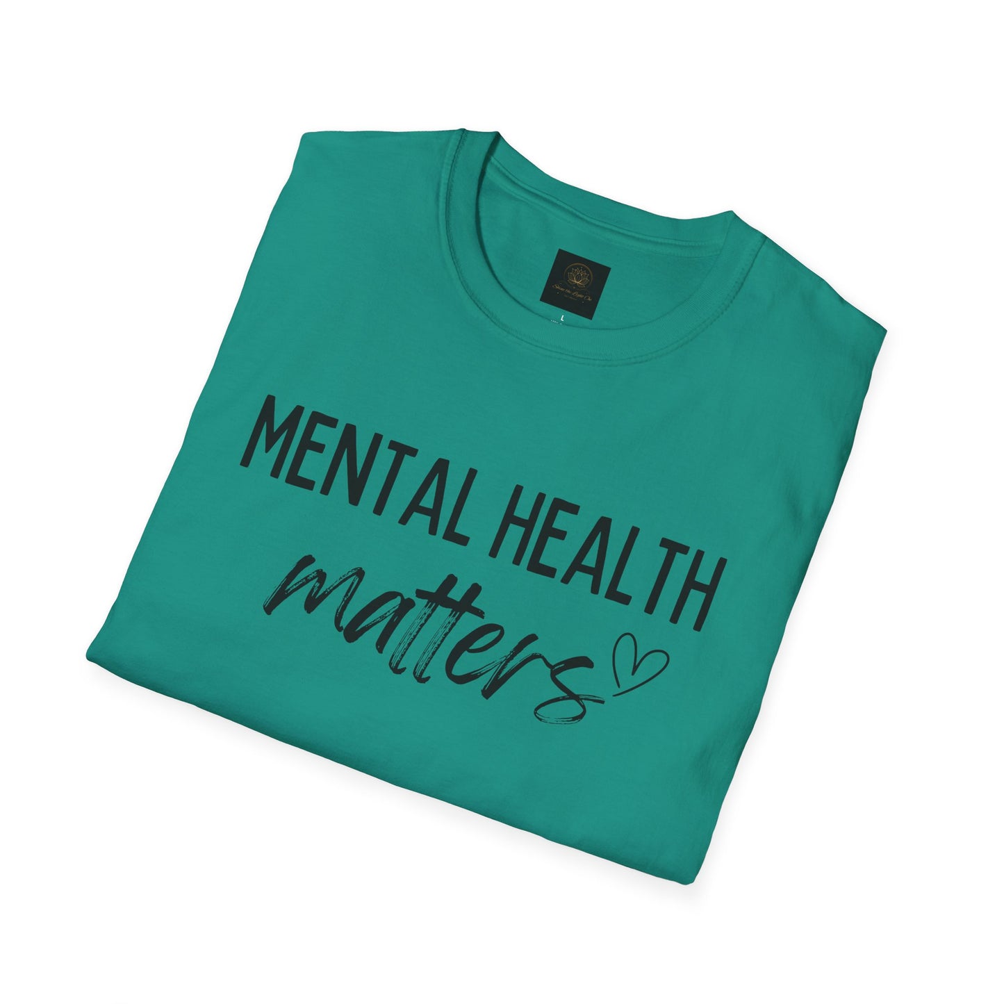 Mental Health Matters Unisex Softstyle T-Shirt, Inspirational Tee, Self-Care Gift, Awareness Apparel, Casual Wear
