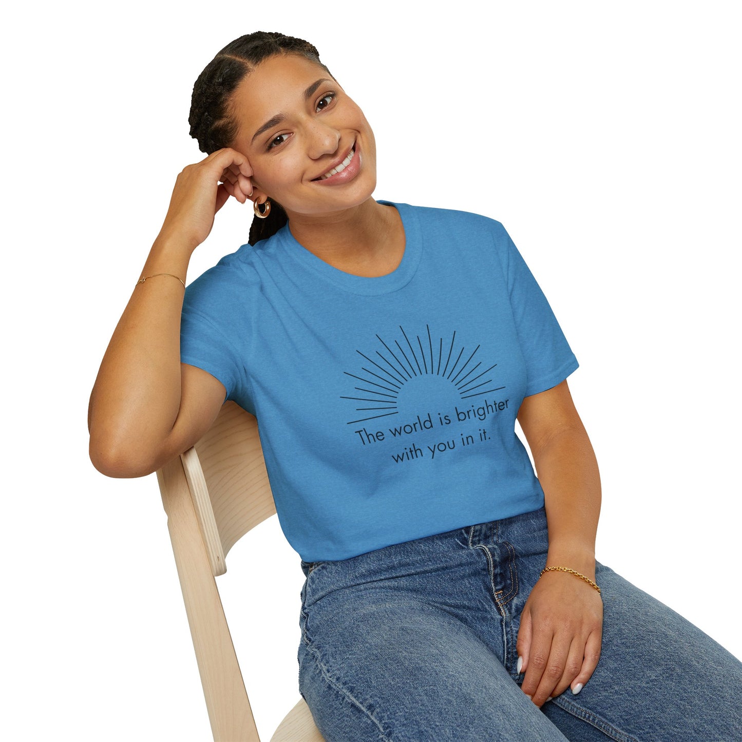 Sunshine Affirmation Unisex T-Shirt, Motivational Tee, Gift for Her, Feel Good Apparel, Inspirational Clothing