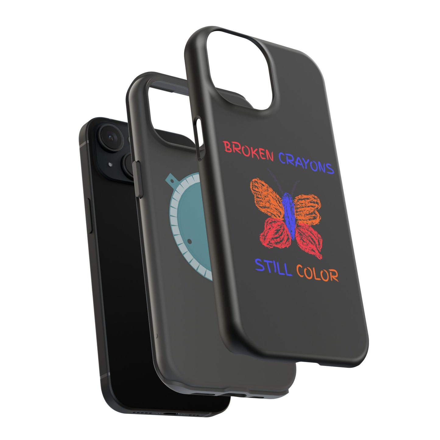 Inspirational Magnetic Tough Cases, Butterfly Phone Case, Motivational Phone Cover, Unique Gift for Her, Colorful Phone Accessories