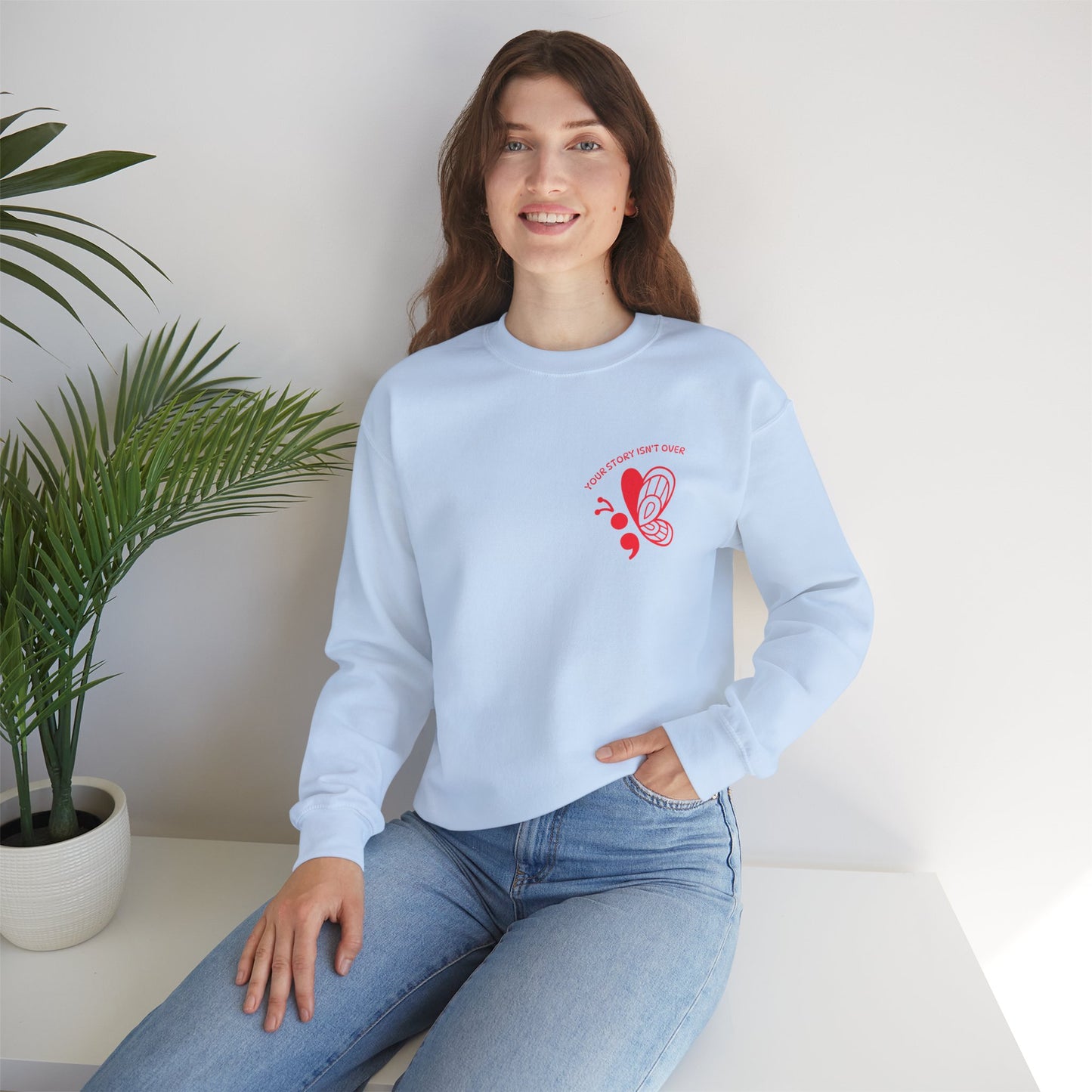 Inspirational Crewneck Sweatshirt with Butterfly Design, Motivational Gift for Friends, Cozy Unisex Sweater for All Occasions, Perfect [...]