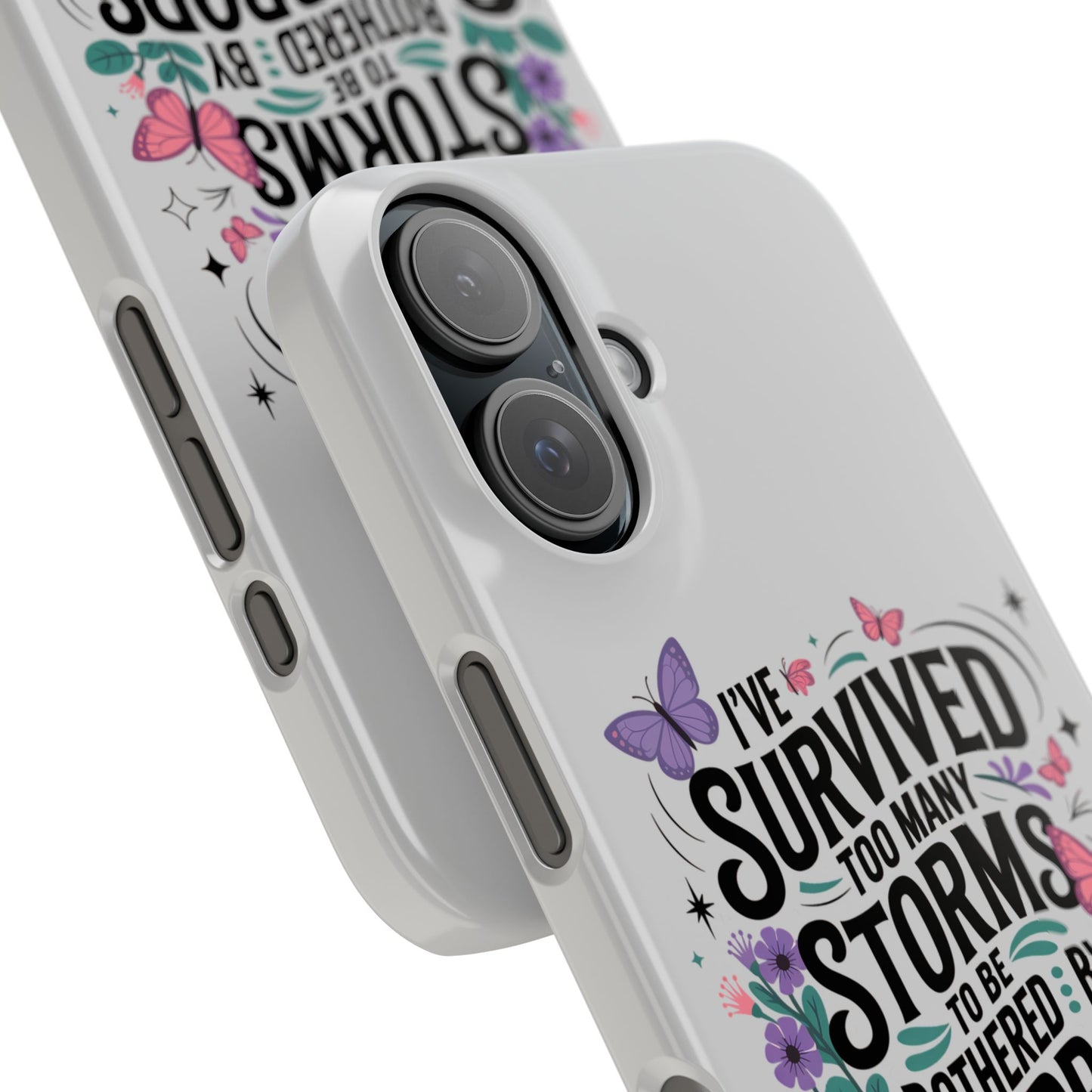 Inspirational Slim Phone Cases, Motivational Phone Cover, Butterfly Phone Case, Perfect Gift for Nature Lovers, Uplifting Phone Accessory