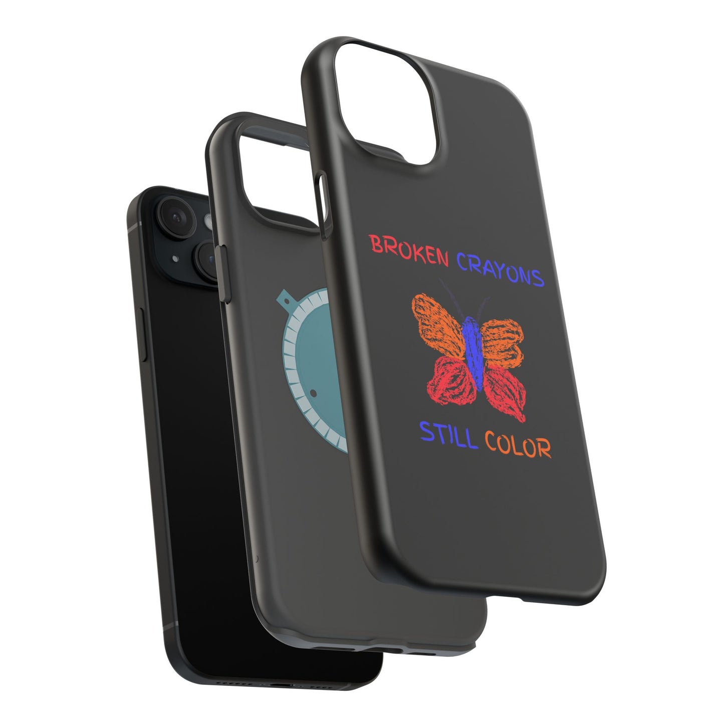 Inspirational Magnetic Tough Cases, Butterfly Phone Case, Motivational Phone Cover, Unique Gift for Her, Colorful Phone Accessories