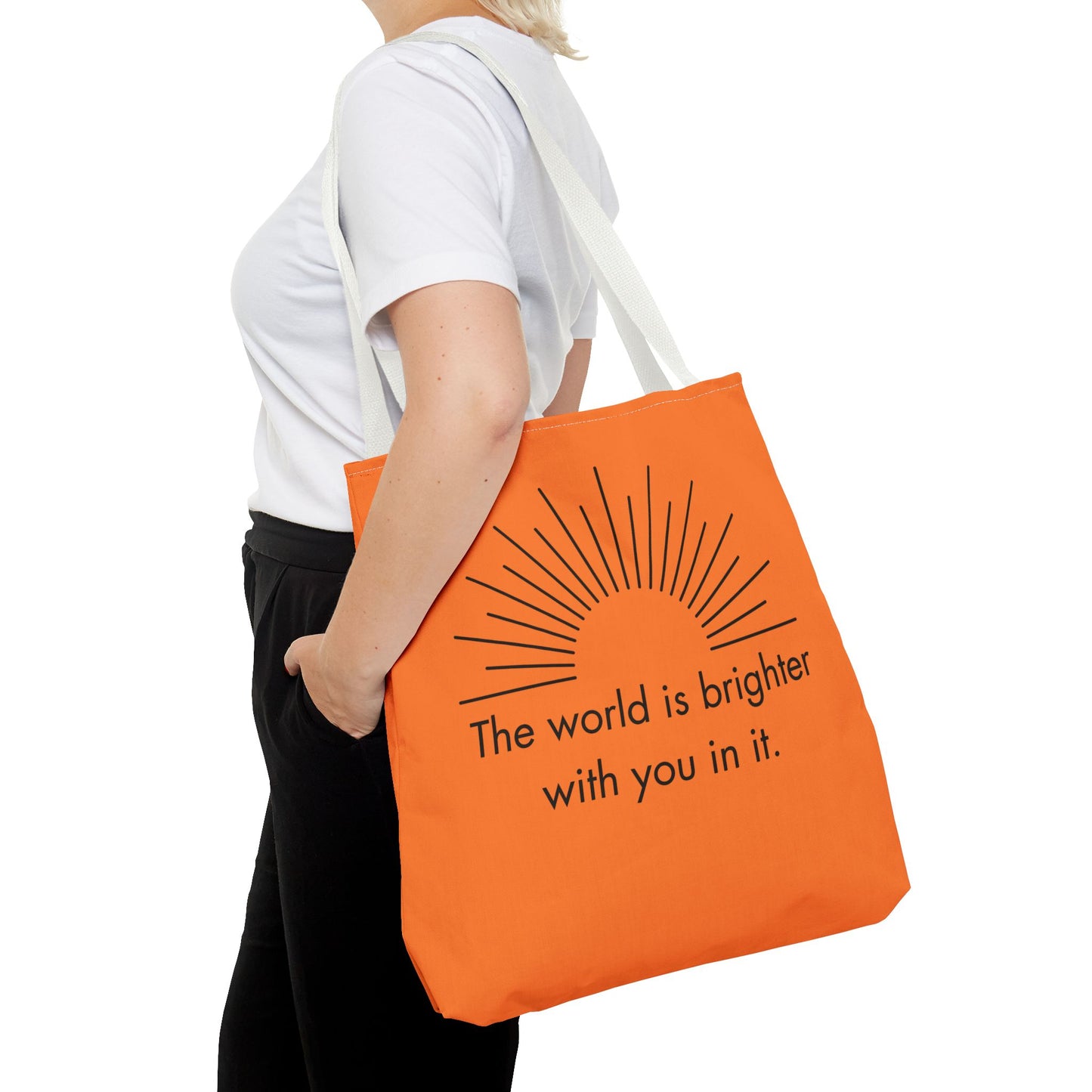 Sunrise Inspiration Tote Bag - Motivational Quote, Beach Bag, Gift for Her, Eco-Friendly Shopping, Summer Vibes
