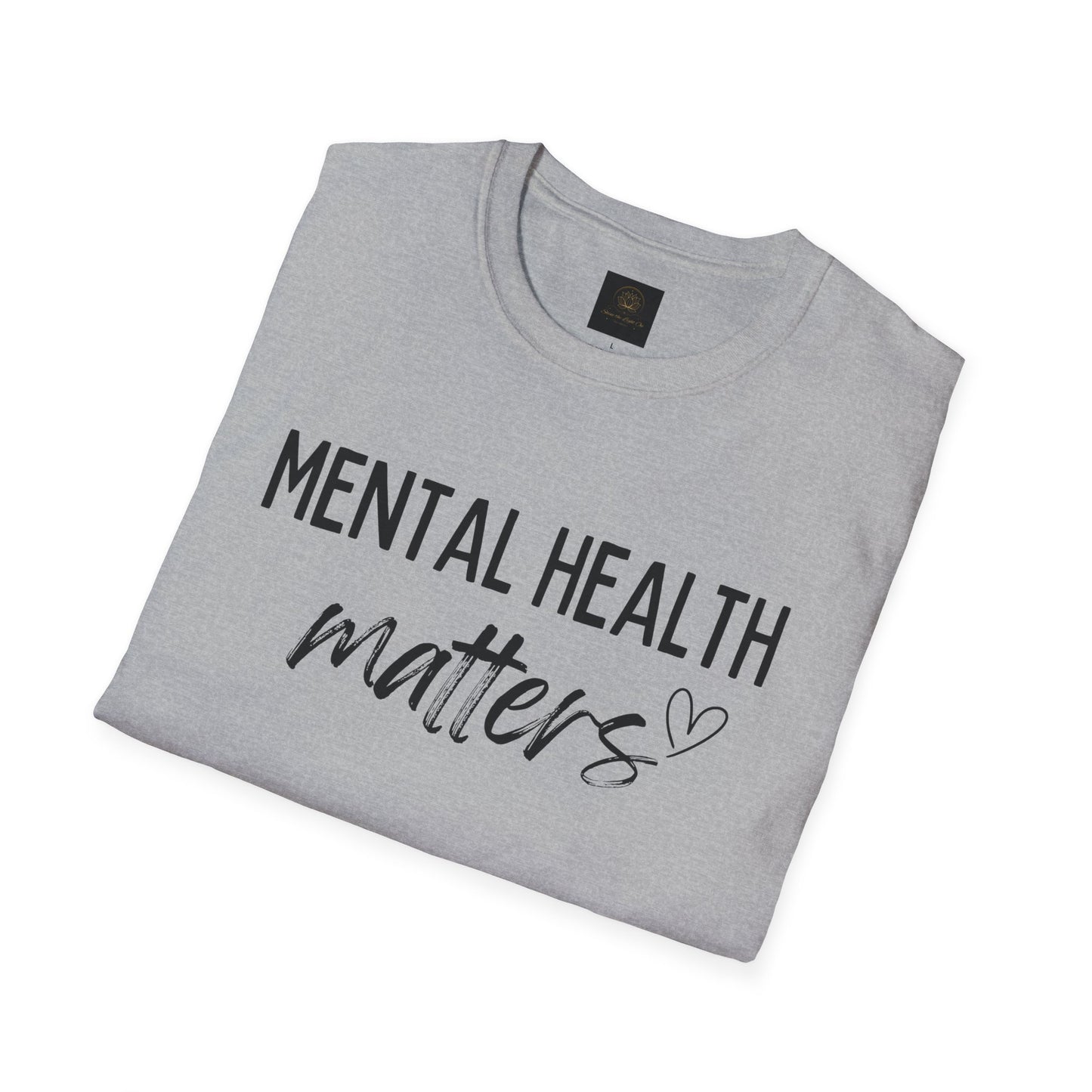 Mental Health Matters Unisex Softstyle T-Shirt, Inspirational Tee, Self-Care Gift, Awareness Apparel, Casual Wear