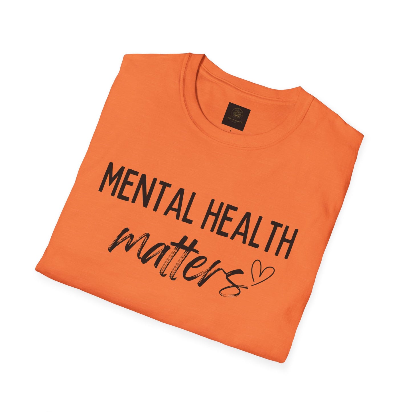 Mental Health Matters Unisex Softstyle T-Shirt, Inspirational Tee, Self-Care Gift, Awareness Apparel, Casual Wear