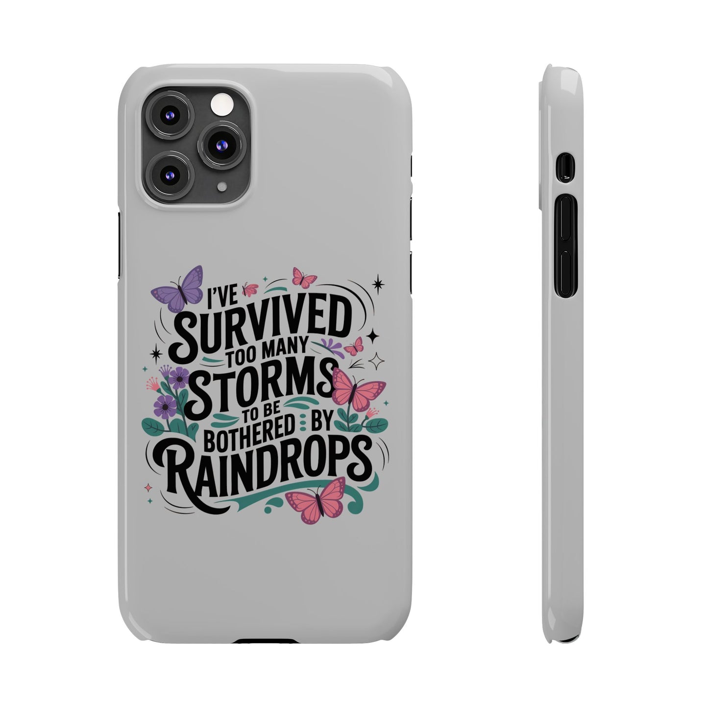 Inspirational Slim Phone Cases, Motivational Phone Cover, Butterfly Phone Case, Perfect Gift for Nature Lovers, Uplifting Phone Accessory