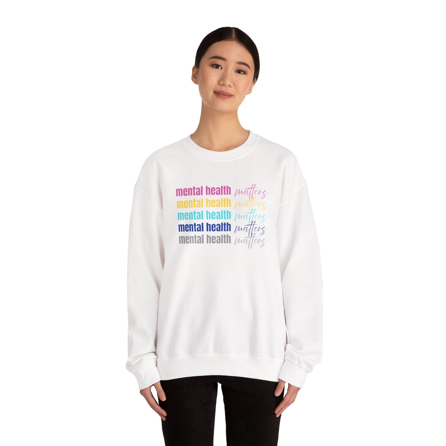 Mental Health Awareness Sweatshirt - Unisex Crewneck, Cozy Gift for Friends, Self-Care, Mental Wellness, Everyday Comfort
