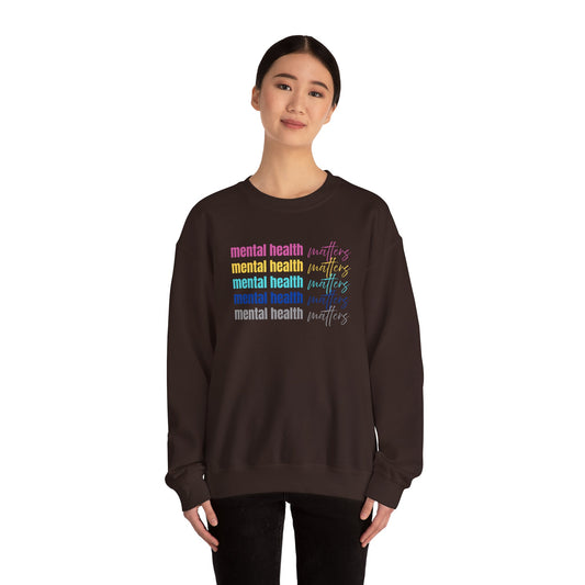 Mental Health Awareness Sweatshirt - Unisex Crewneck, Cozy Gift for Friends, Self-Care, Mental Wellness, Everyday Comfort