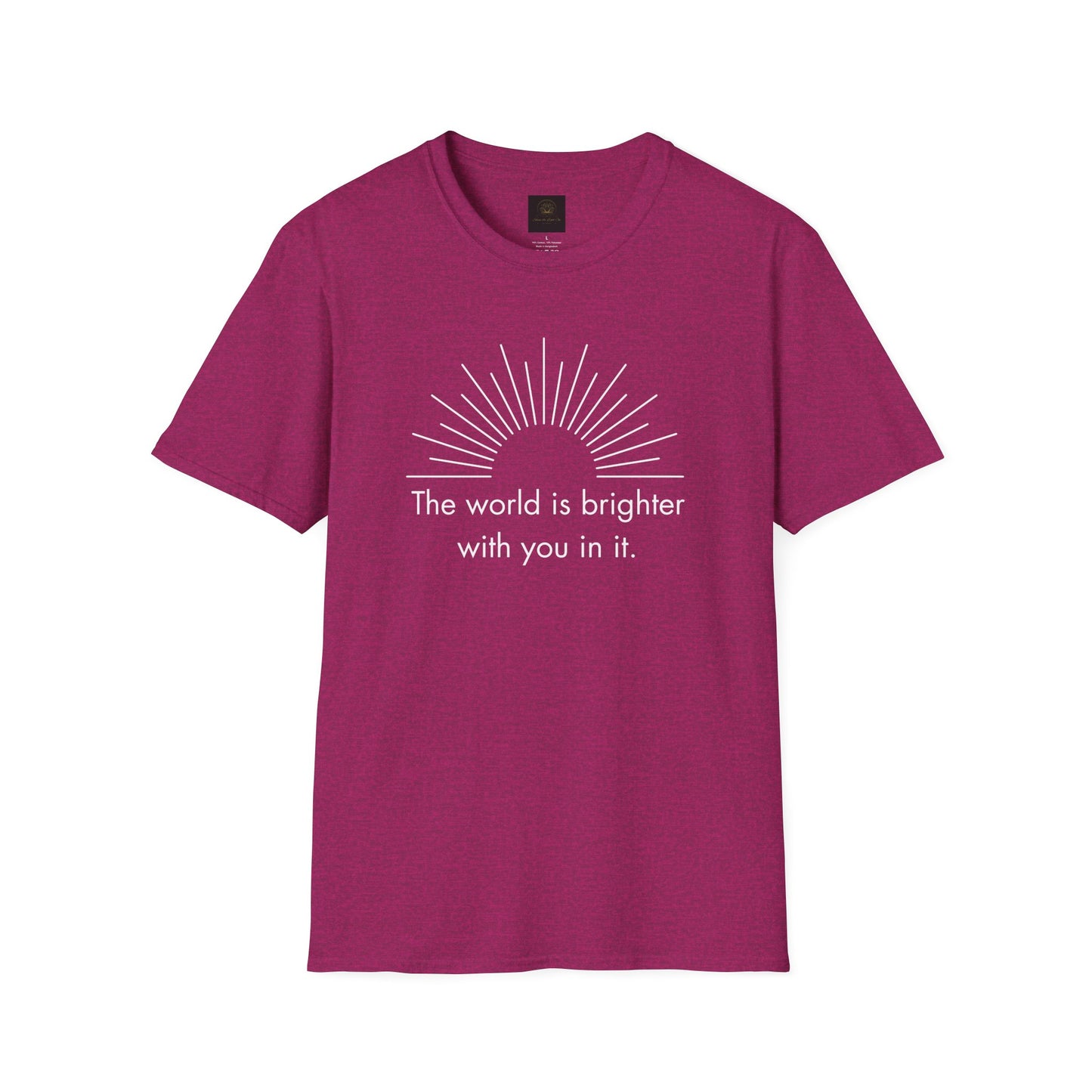 Inspirational Sun Graphic T-Shirt, Positive Quote Tee, Everyday Casual Wear, Gift for Friends, Unisex Apparel