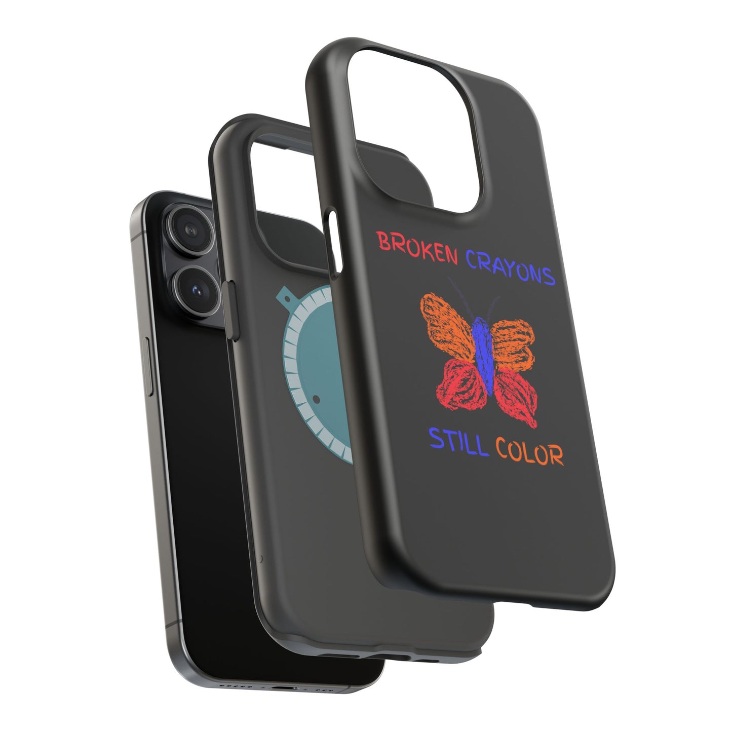 Inspirational Magnetic Tough Cases, Butterfly Phone Case, Motivational Phone Cover, Unique Gift for Her, Colorful Phone Accessories