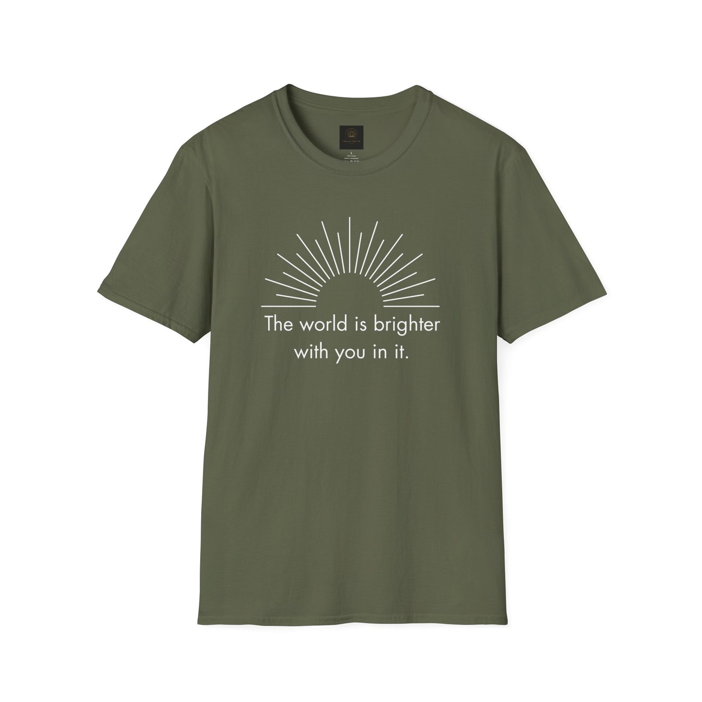 Inspirational Sun Graphic T-Shirt, Positive Quote Tee, Everyday Casual Wear, Gift for Friends, Unisex Apparel