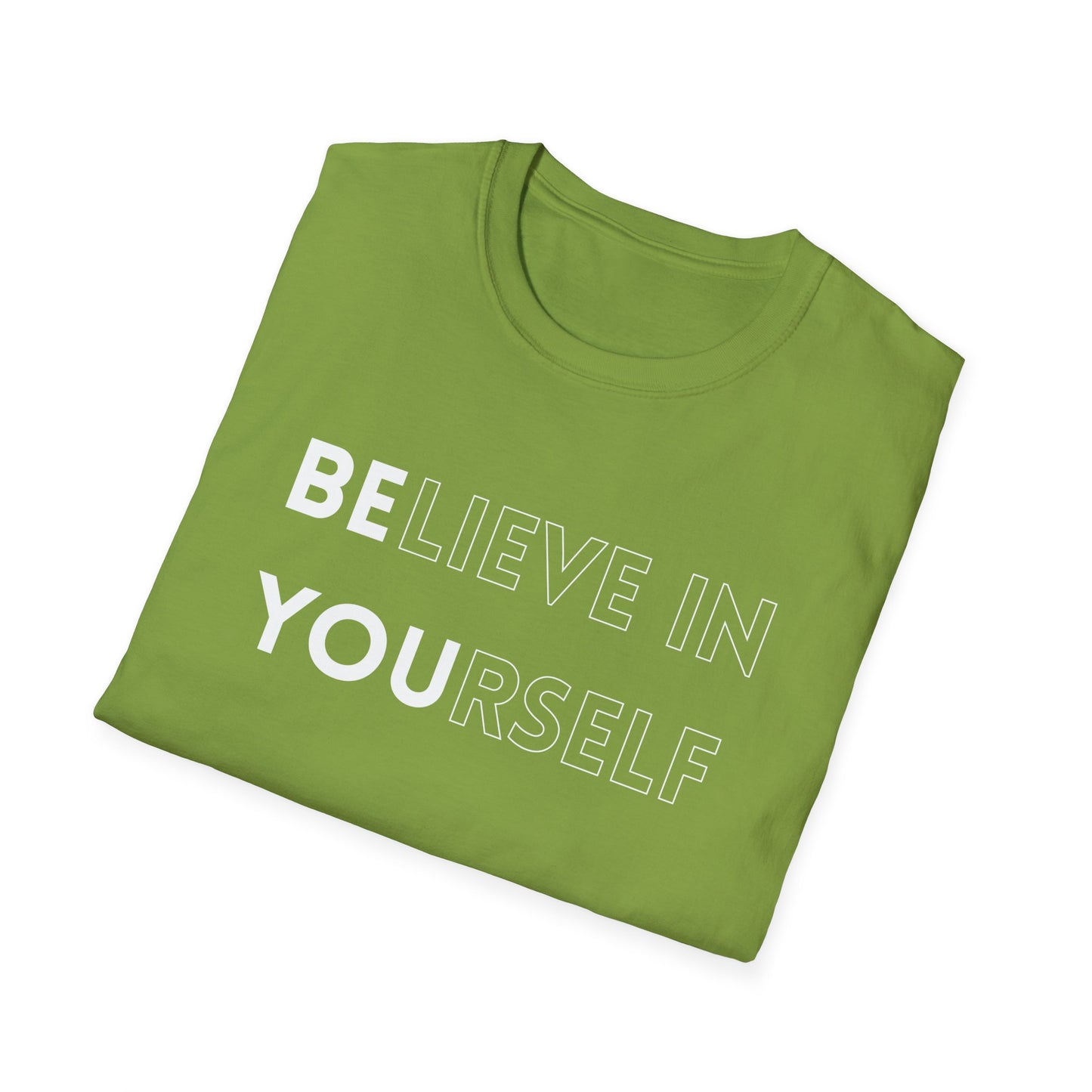 Inspirational Unisex T-Shirt, Motivational Tee, Believe in Yourself, Gift for Friends, Positive Vibes, Casual Wear, Everyday Apparel
