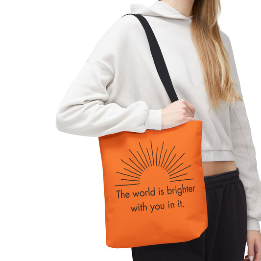 Sunrise Inspiration Tote Bag - Motivational Quote, Beach Bag, Gift for Her, Eco-Friendly Shopping, Summer Vibes