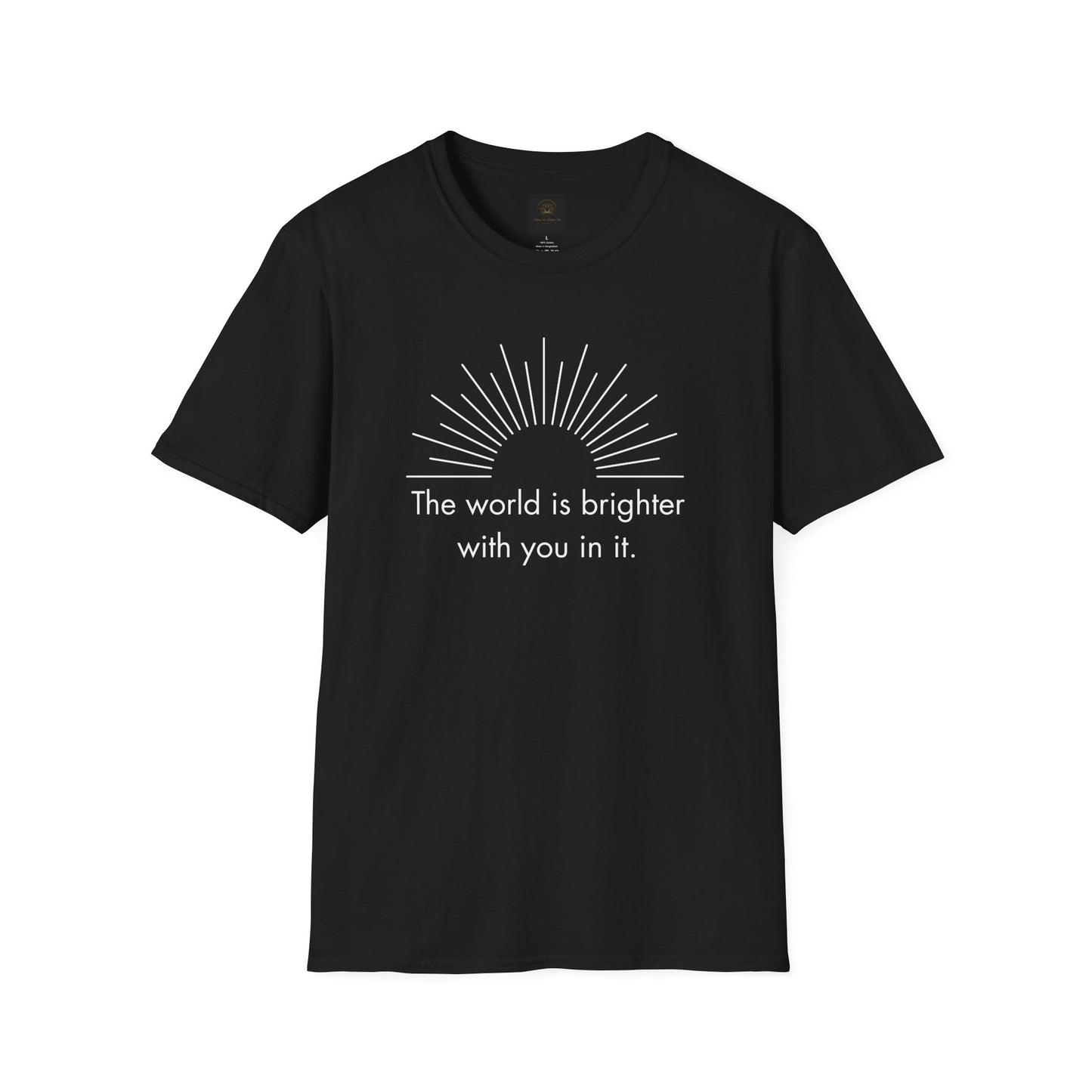 Inspirational Sun Graphic T-Shirt, Positive Quote Tee, Everyday Casual Wear, Gift for Friends, Unisex Apparel
