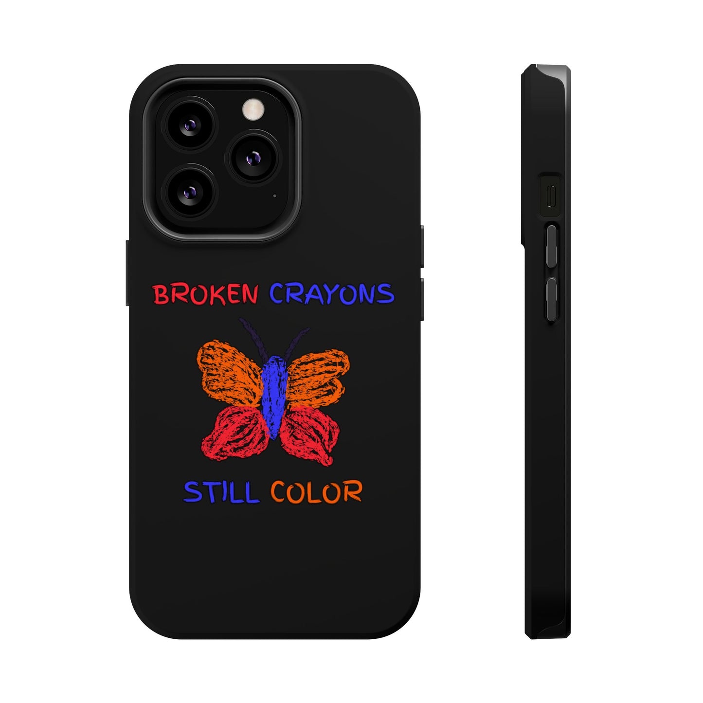 Inspirational Magnetic Tough Cases, Butterfly Phone Case, Motivational Phone Cover, Unique Gift for Her, Colorful Phone Accessories