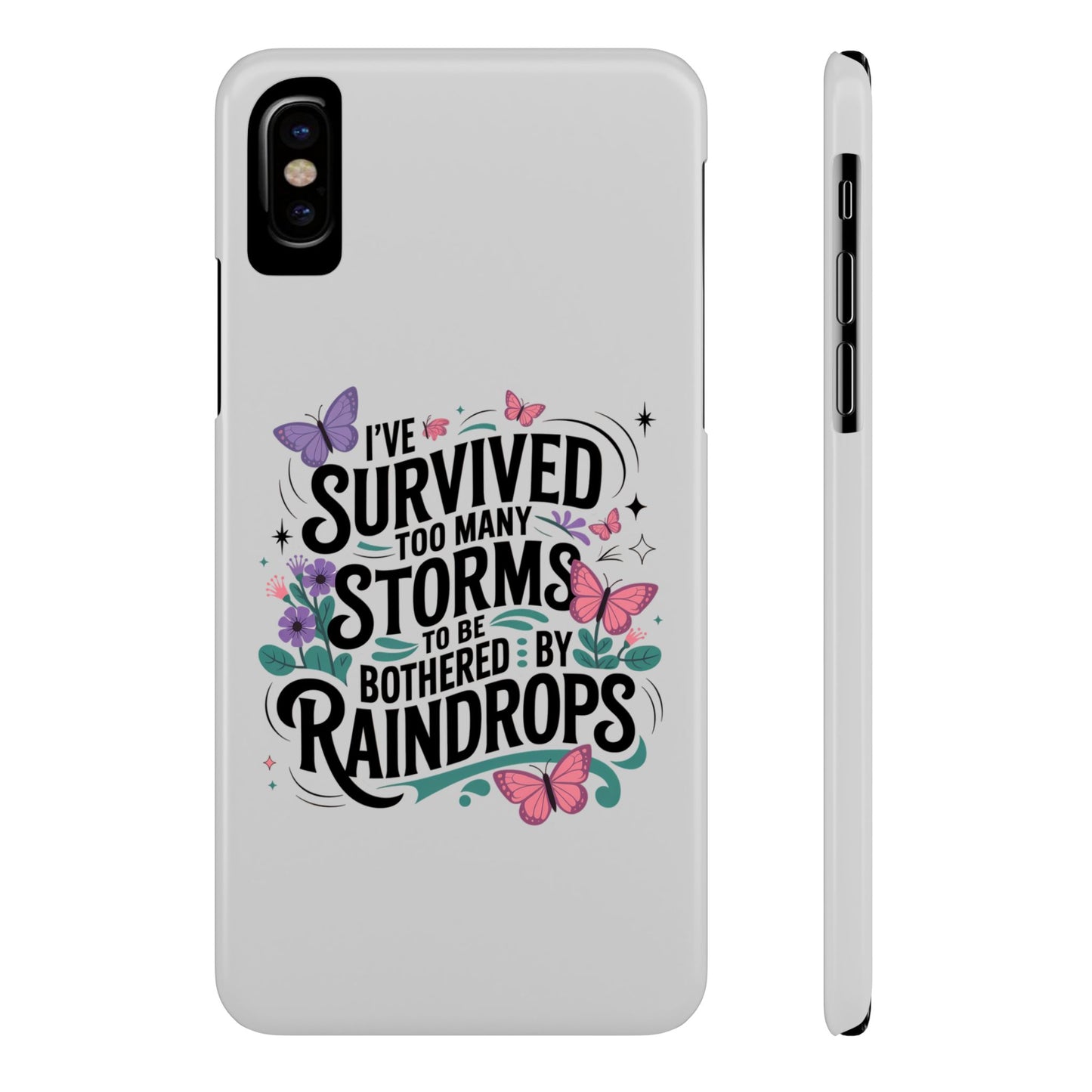 Inspirational Slim Phone Cases, Motivational Phone Cover, Butterfly Phone Case, Perfect Gift for Nature Lovers, Uplifting Phone Accessory