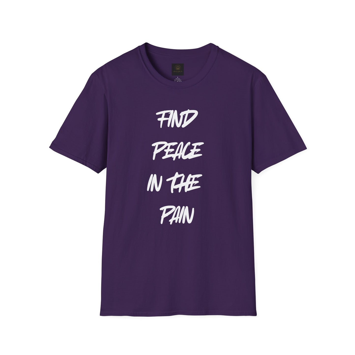 Find Peace in the Pain Unisex Softstyle T-Shirt - Empowering Tee for Mindfulness, Stress Relief, Self-Care, Gift for Friends, [...]