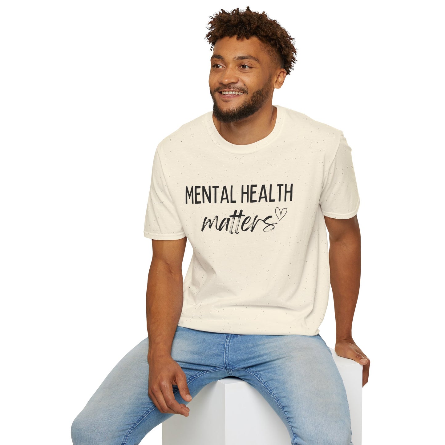 Mental Health Matters Unisex Softstyle T-Shirt, Inspirational Tee, Self-Care Gift, Awareness Apparel, Casual Wear
