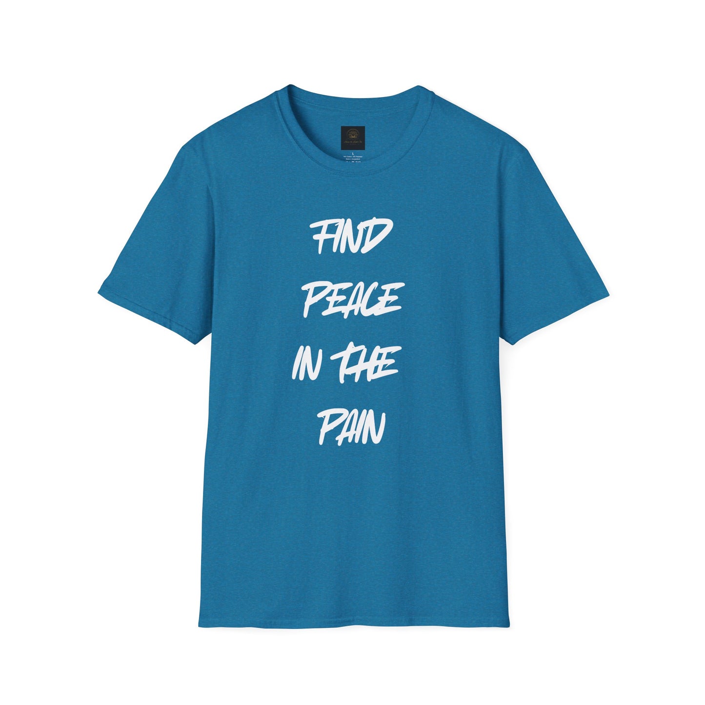 Find Peace in the Pain Unisex Softstyle T-Shirt - Empowering Tee for Mindfulness, Stress Relief, Self-Care, Gift for Friends, [...]