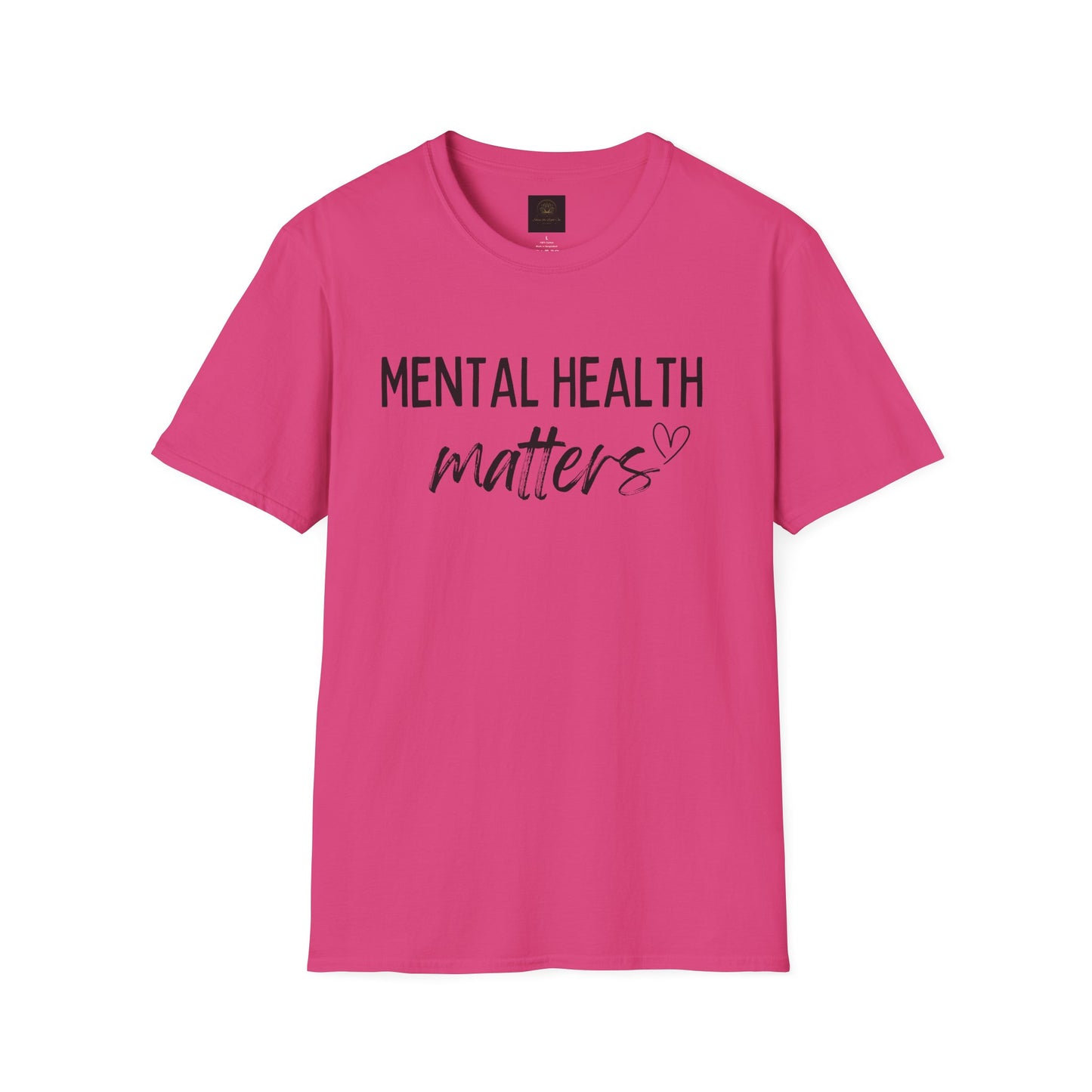 Mental Health Matters Unisex Softstyle T-Shirt, Inspirational Tee, Self-Care Gift, Awareness Apparel, Casual Wear