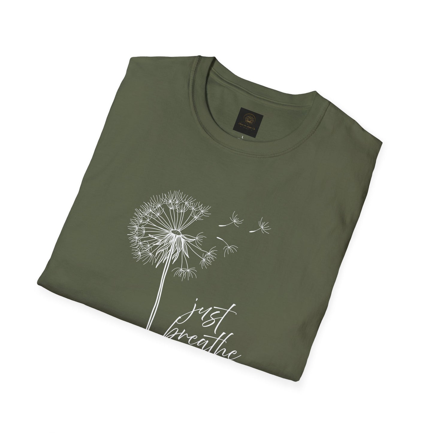 Unisex Softstyle T-Shirt with 'Just Breathe' Design - Relaxed Fit Tee for Mindfulness, Gift for Yoga Lovers, Relaxation Apparel, [...]