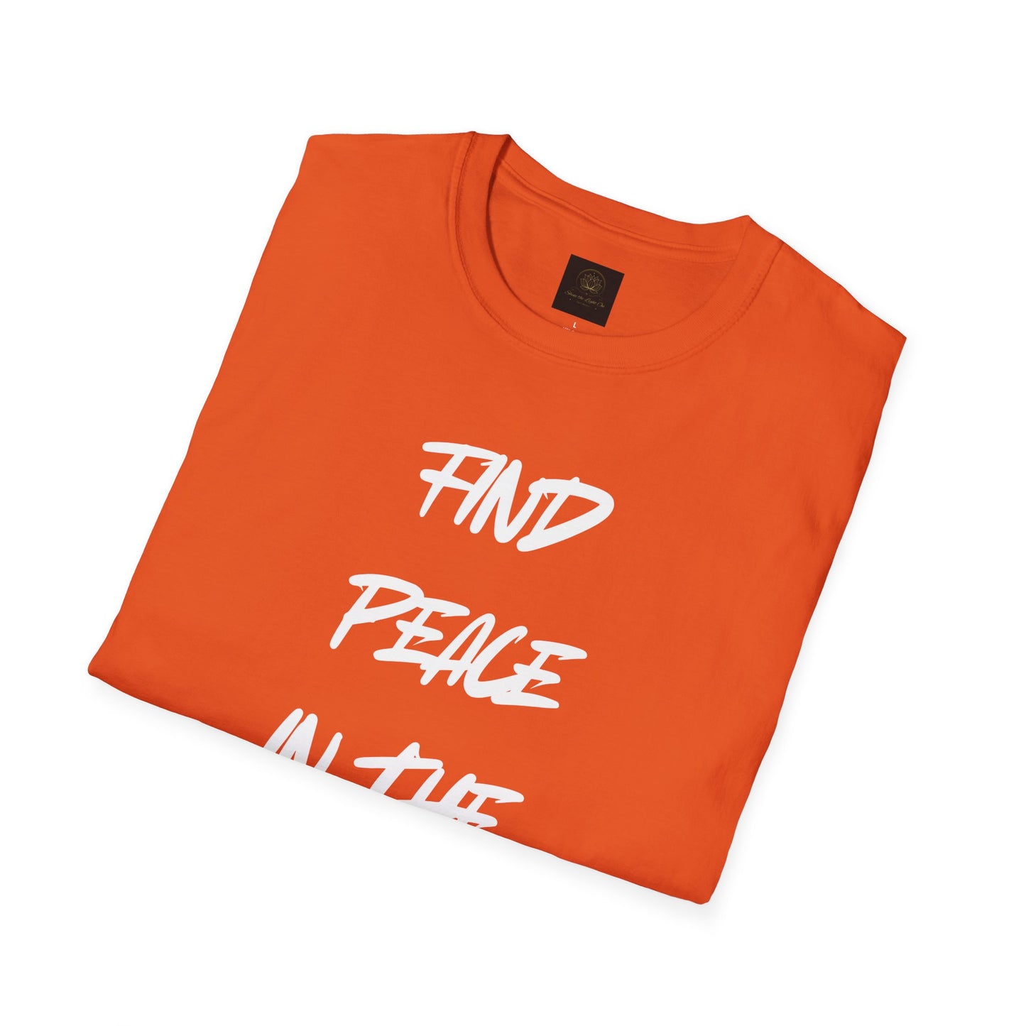 Find Peace in the Pain Unisex Softstyle T-Shirt - Empowering Tee for Mindfulness, Stress Relief, Self-Care, Gift for Friends, [...]