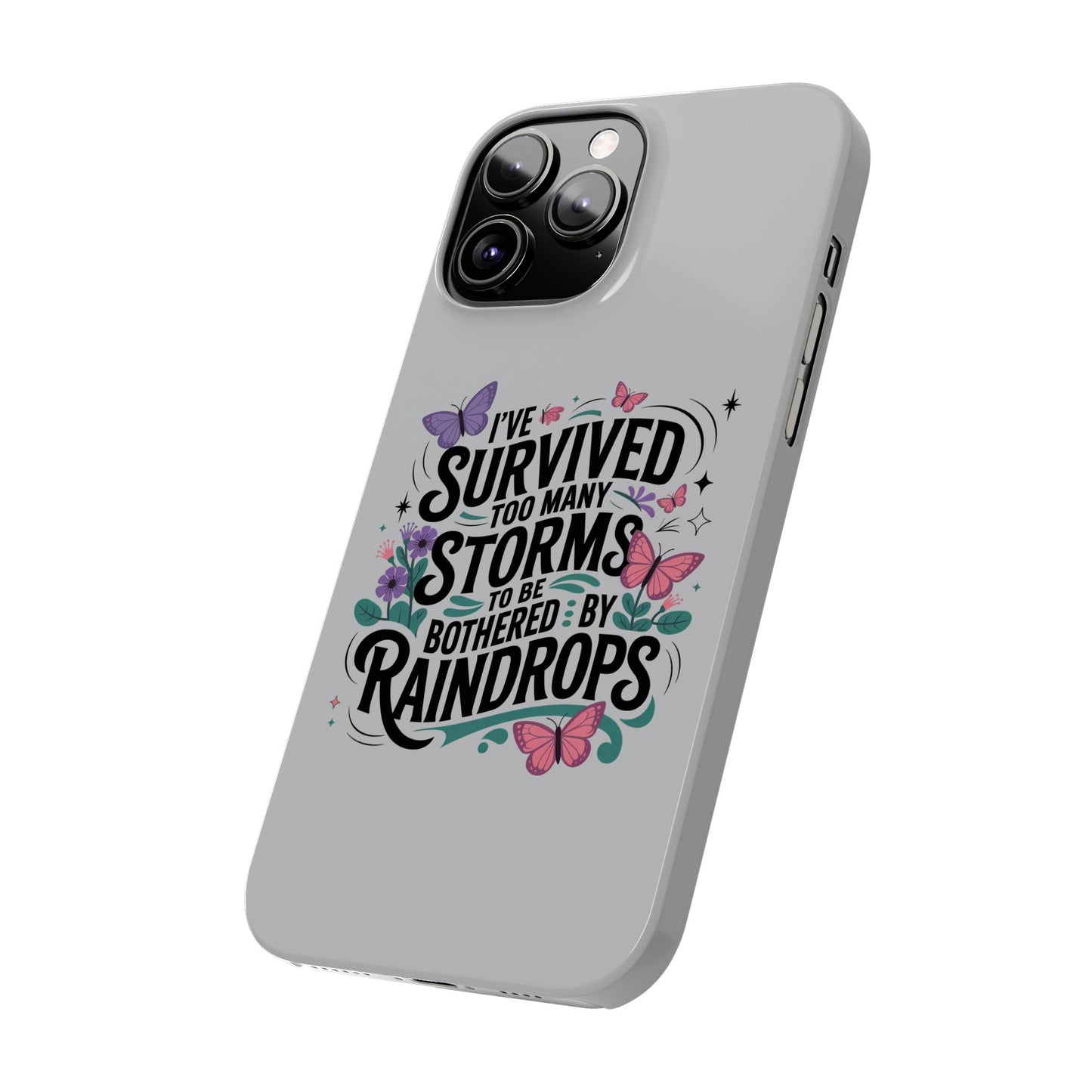 Inspirational Slim Phone Cases, Motivational Phone Cover, Butterfly Phone Case, Perfect Gift for Nature Lovers, Uplifting Phone Accessory