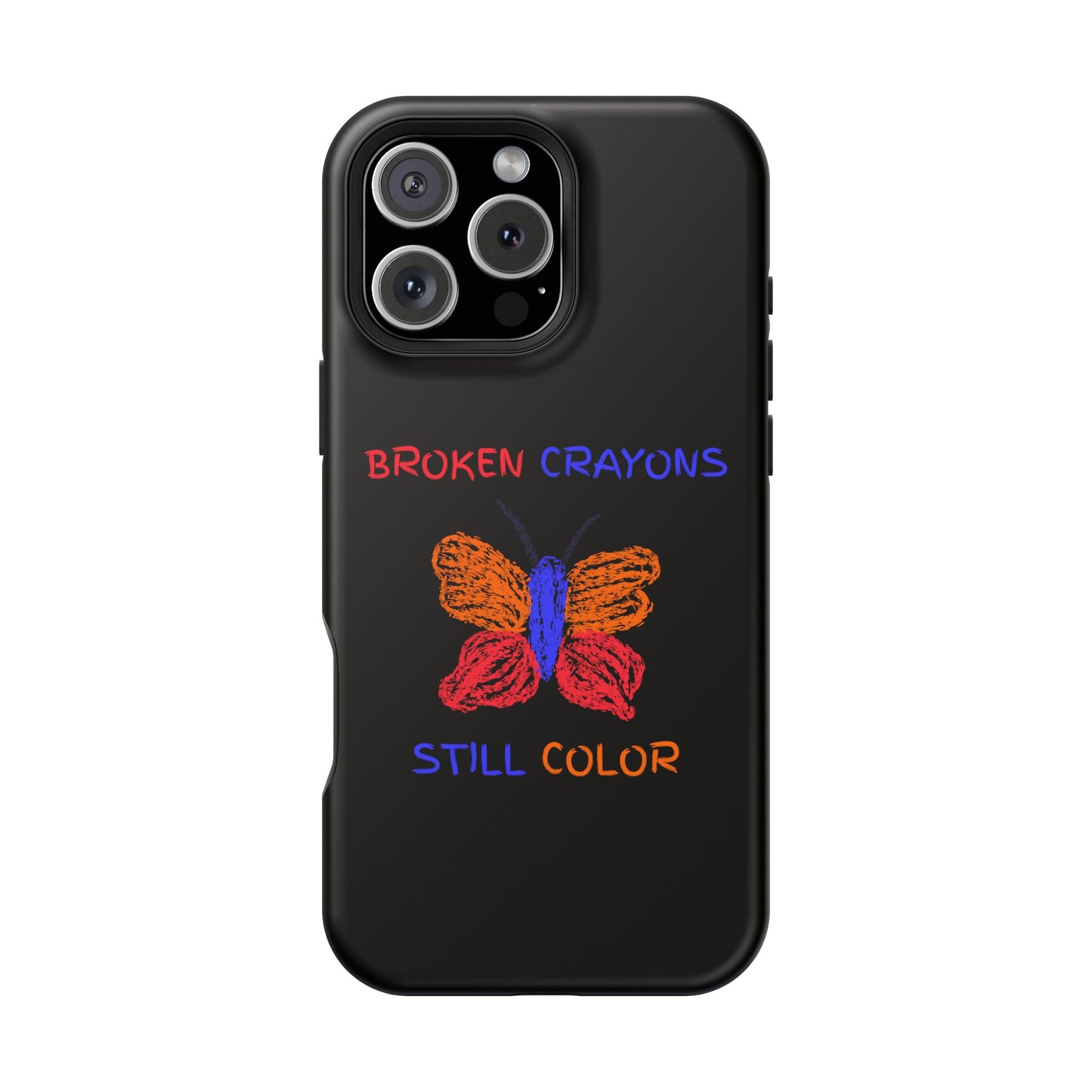 Inspirational Magnetic Tough Cases, Butterfly Phone Case, Motivational Phone Cover, Unique Gift for Her, Colorful Phone Accessories