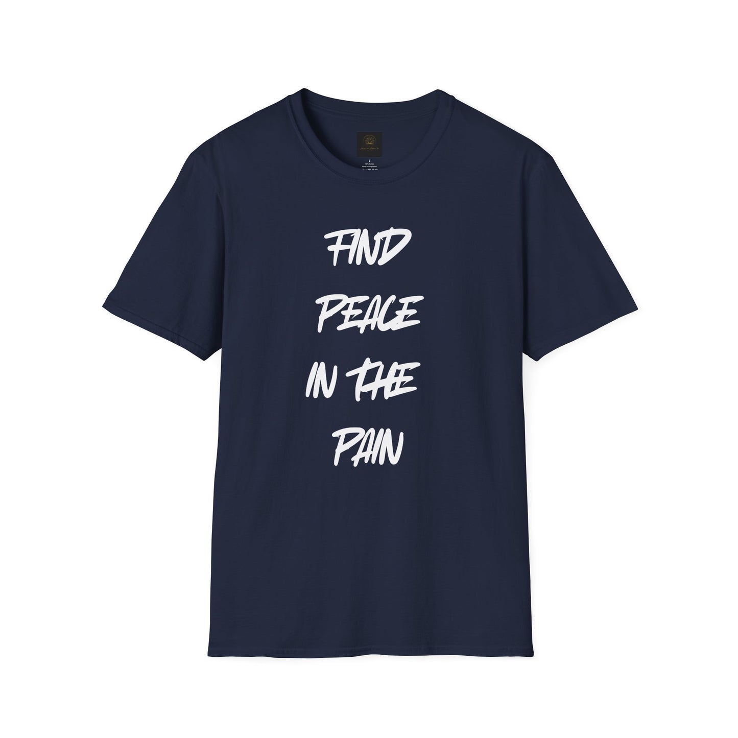Find Peace in the Pain Unisex Softstyle T-Shirt - Empowering Tee for Mindfulness, Stress Relief, Self-Care, Gift for Friends, [...]