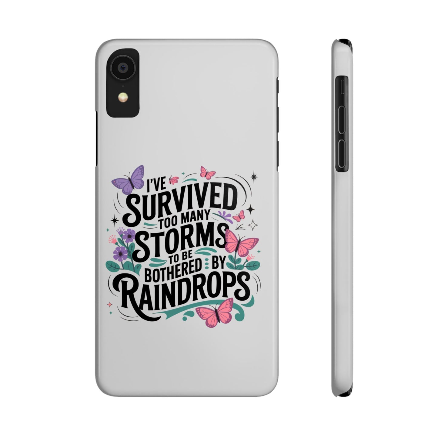Inspirational Slim Phone Cases, Motivational Phone Cover, Butterfly Phone Case, Perfect Gift for Nature Lovers, Uplifting Phone Accessory