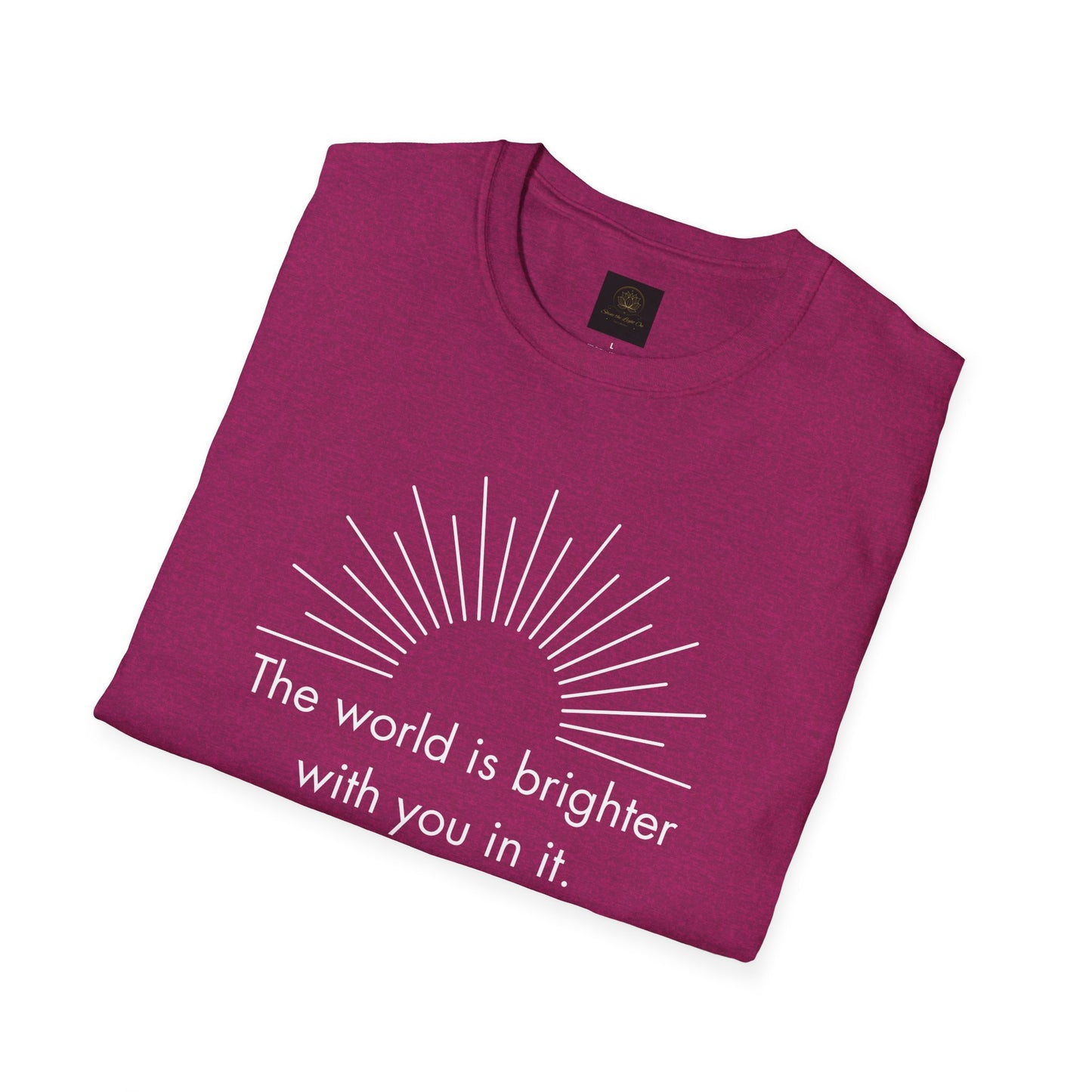 Inspirational Sun Graphic T-Shirt, Positive Quote Tee, Everyday Casual Wear, Gift for Friends, Unisex Apparel