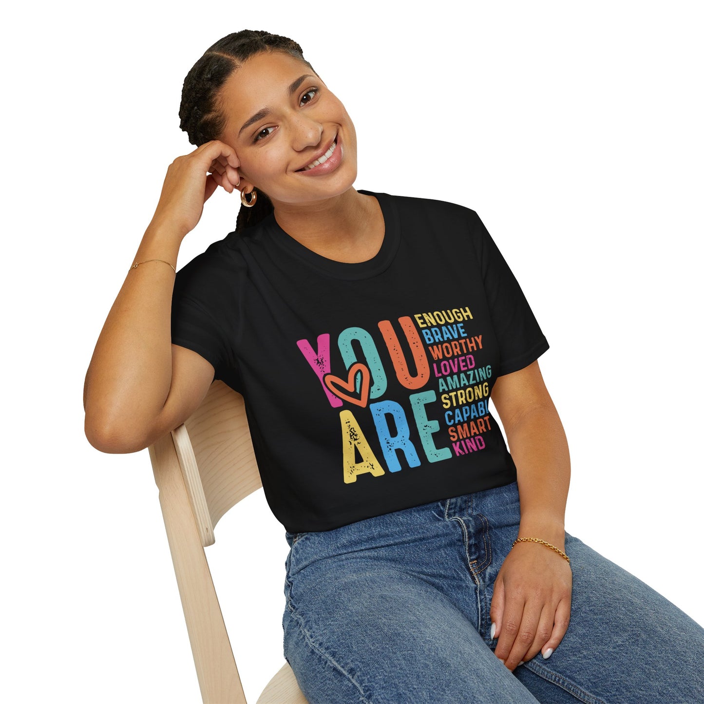 Inspirational Unisex T-Shirt - You Are Enough, Casual Wear