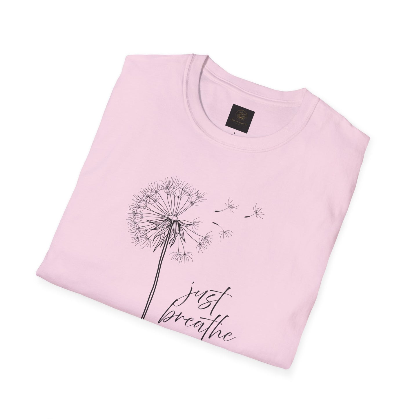 Unisex Softstyle T-Shirt with 'Just Breathe' Design - Relaxed Fit Tee for Mindfulness, Gift for Yoga Lovers, Relaxation Apparel, [...]