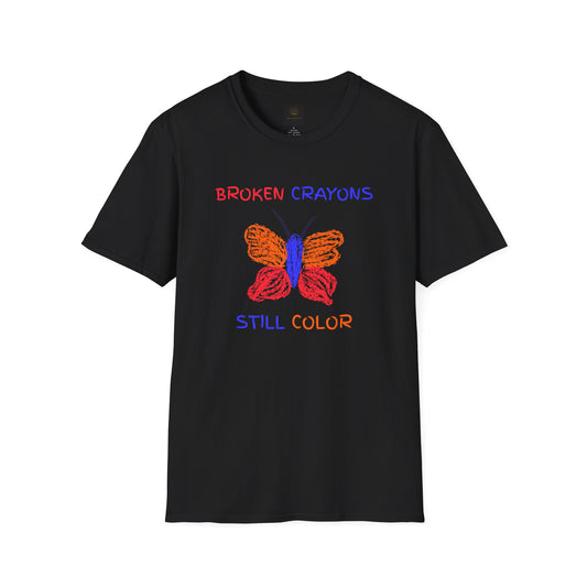 Butterfly Inspirational T-Shirt, Broken Crayons Still Color Tee, Motivational Gift, Positive Vibes Apparel, Unisex Graphic Shirt, [...]
