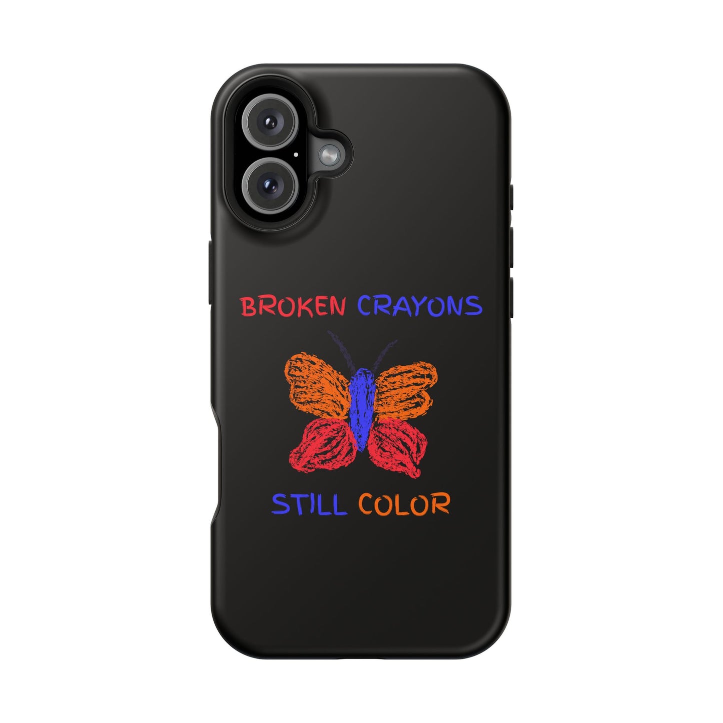 Inspirational Magnetic Tough Cases, Butterfly Phone Case, Motivational Phone Cover, Unique Gift for Her, Colorful Phone Accessories