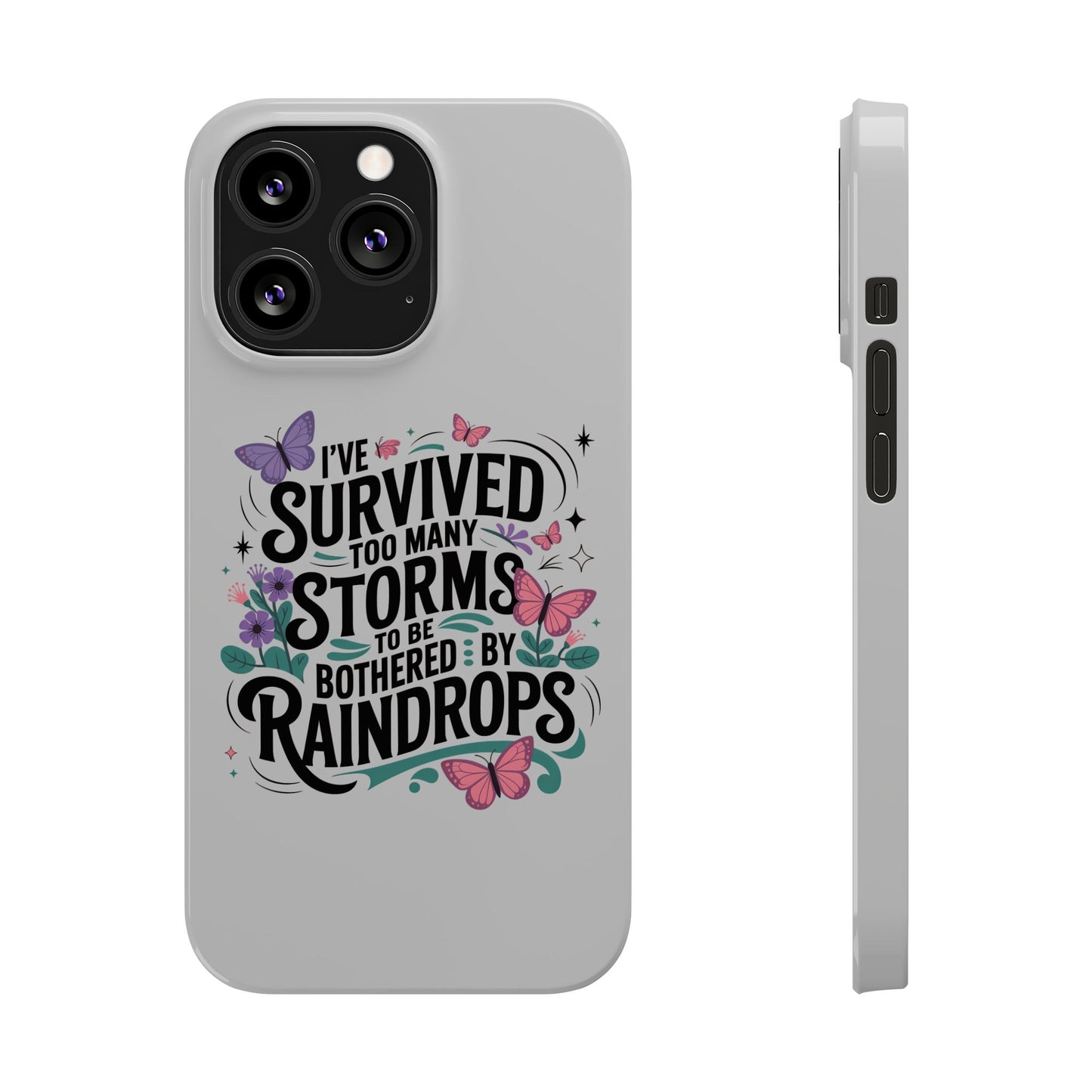 Inspirational Slim Phone Cases, Motivational Phone Cover, Butterfly Phone Case, Perfect Gift for Nature Lovers, Uplifting Phone Accessory