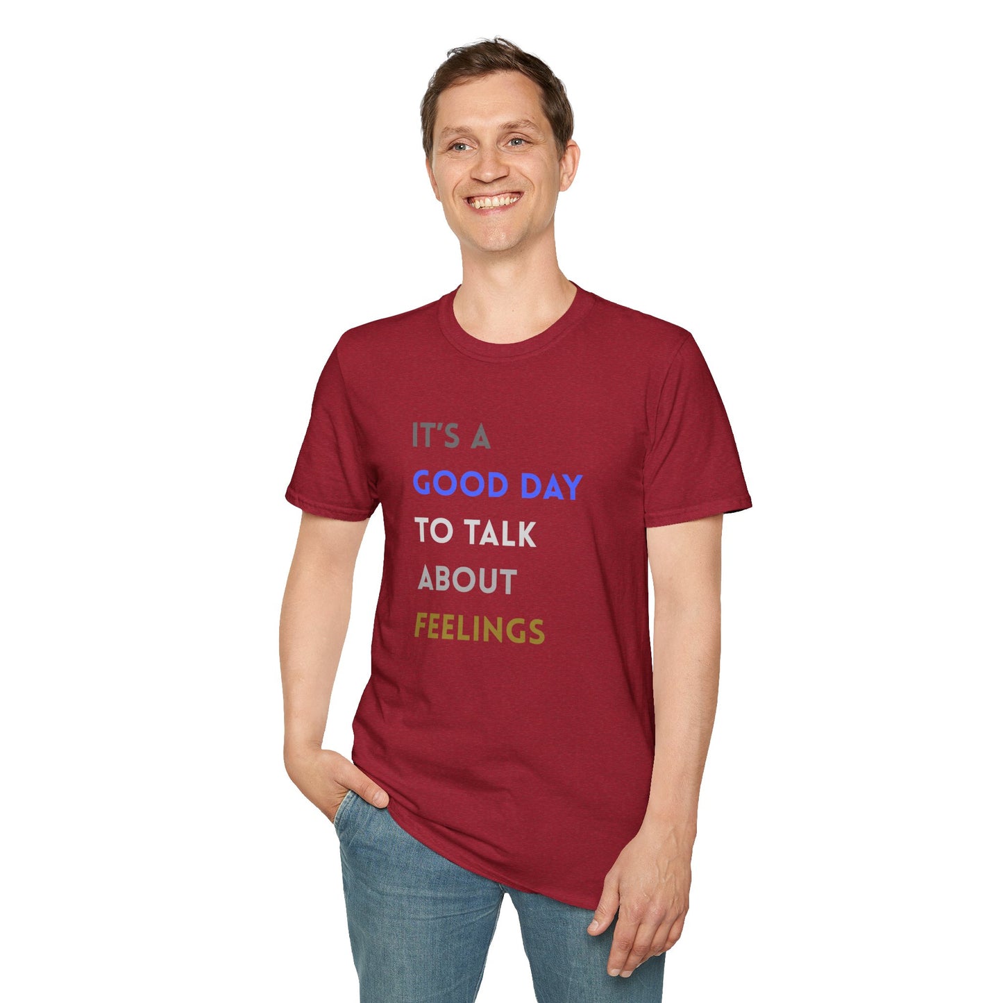 Feelings T-Shirt: Positive Vibes Apparel, Gift for Friends, Mental Health Awareness, Unisex Casual Wear, Supportive Fashion