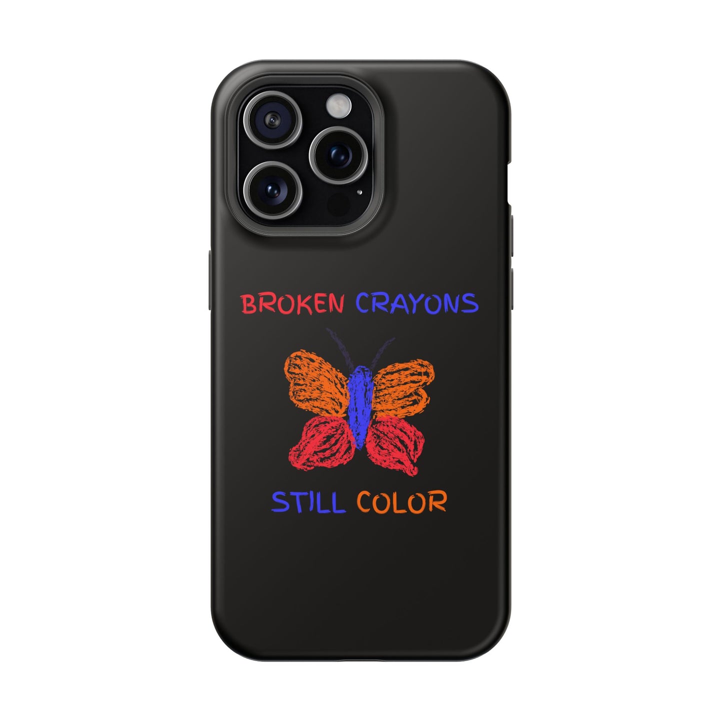 Inspirational Magnetic Tough Cases, Butterfly Phone Case, Motivational Phone Cover, Unique Gift for Her, Colorful Phone Accessories