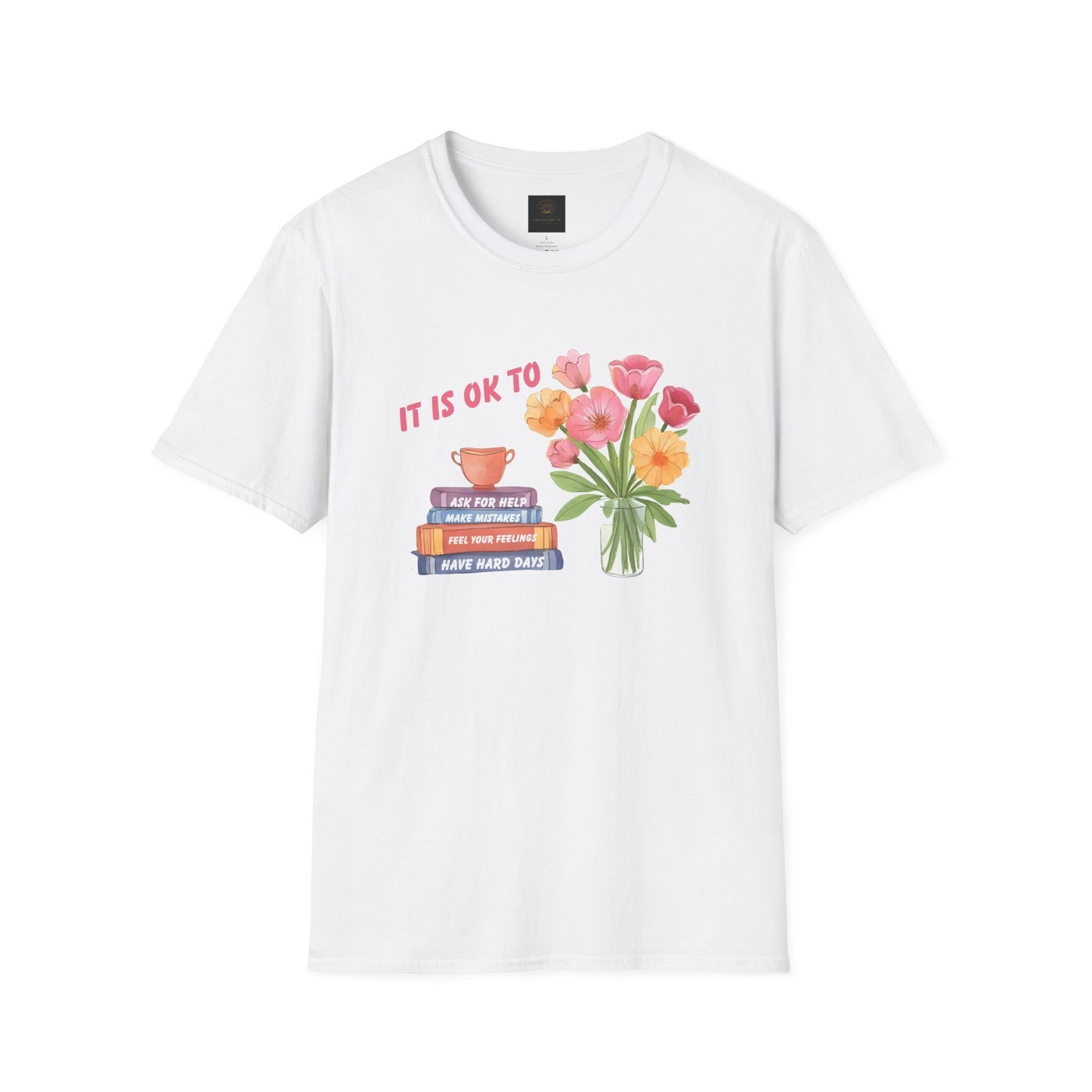 Floral Inspirational T-Shirt, Cozy Gift for Book Lovers, Spring Fashion, Encouraging Tee, Perfect for Mother's Day