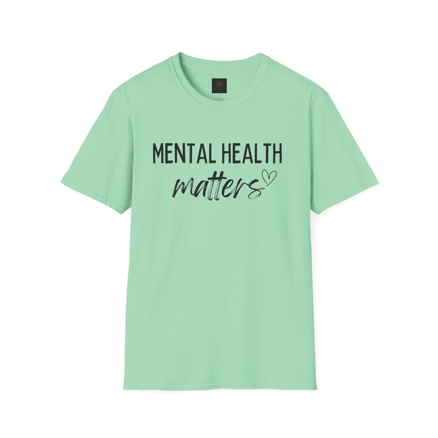 Mental Health Matters Unisex Softstyle T-Shirt, Inspirational Tee, Self-Care Gift, Awareness Apparel, Casual Wear