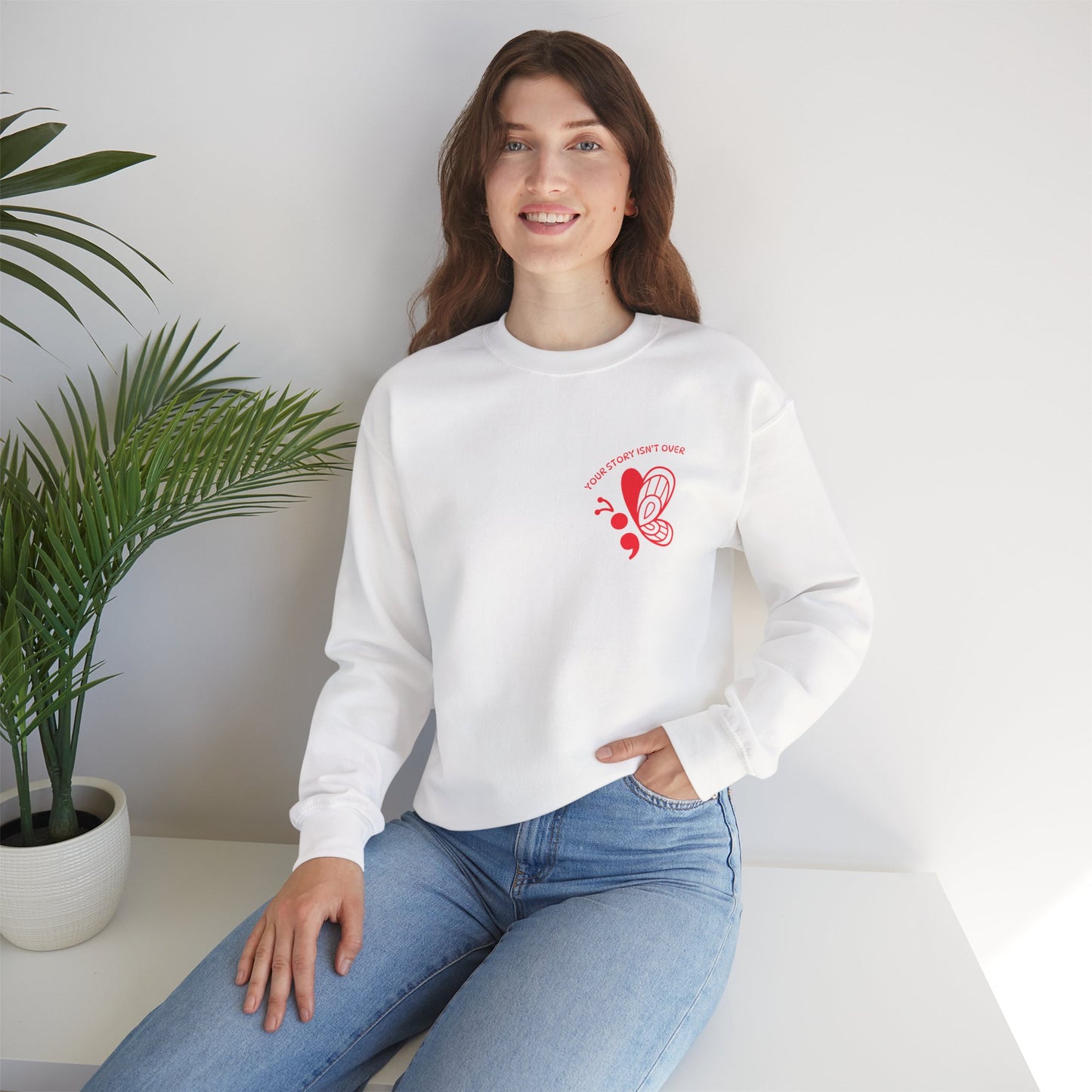 Inspirational Crewneck Sweatshirt with Butterfly Design, Motivational Gift for Friends, Cozy Unisex Sweater for All Occasions, Perfect [...]