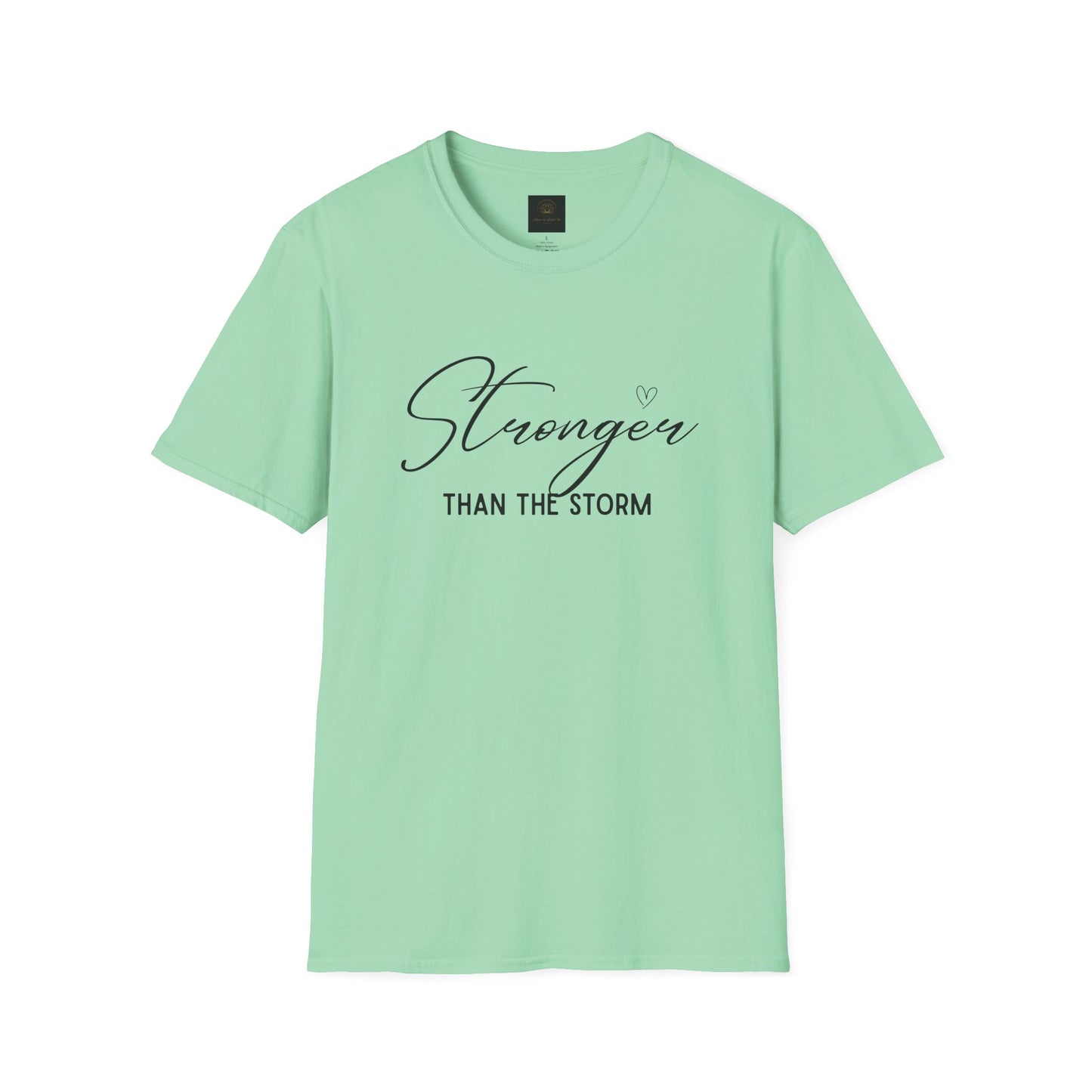 Stronger Than the Storm Motivational Unisex T-Shirt, Inspirational Tee, Gift for Her, Strength Quote Shirt, Uplifting Apparel, Casual Wear