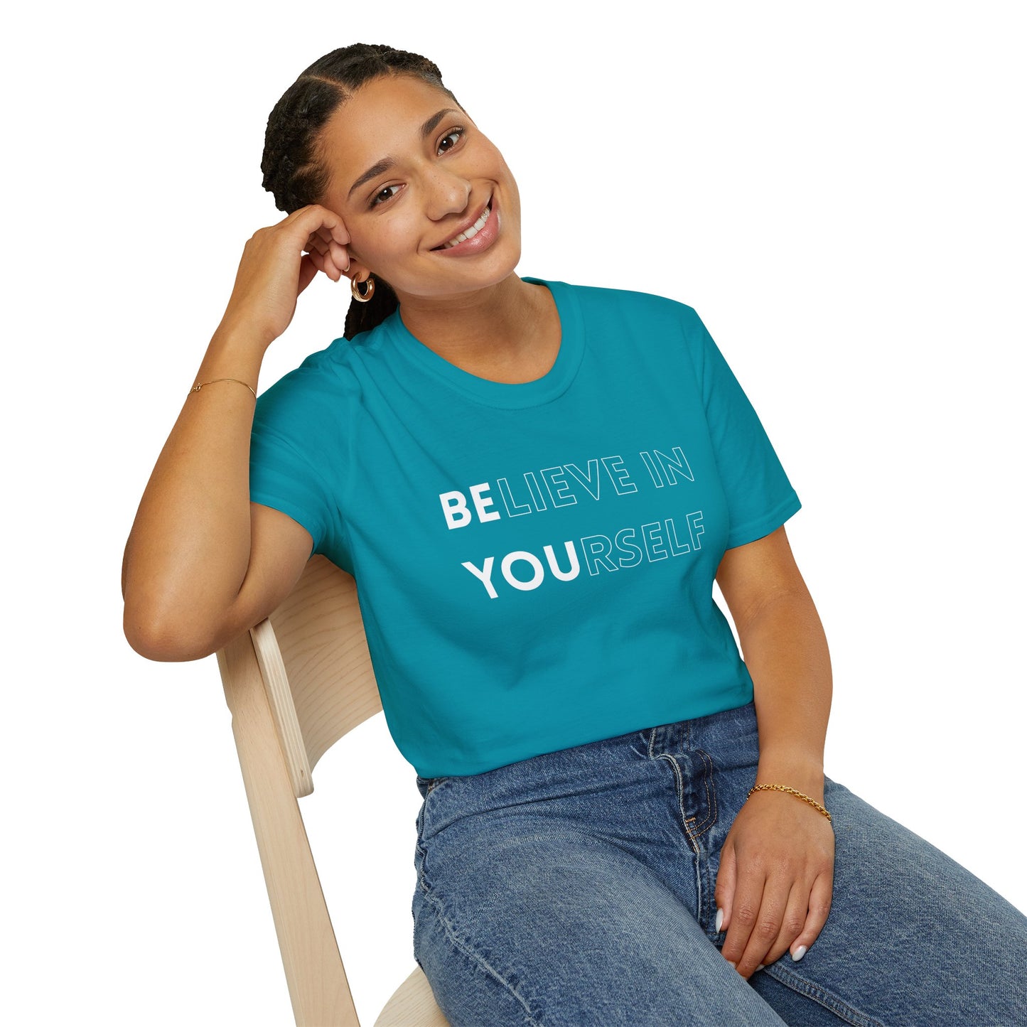 Inspirational Unisex T-Shirt, Motivational Tee, Believe in Yourself, Gift for Friends, Positive Vibes, Casual Wear, Everyday Apparel