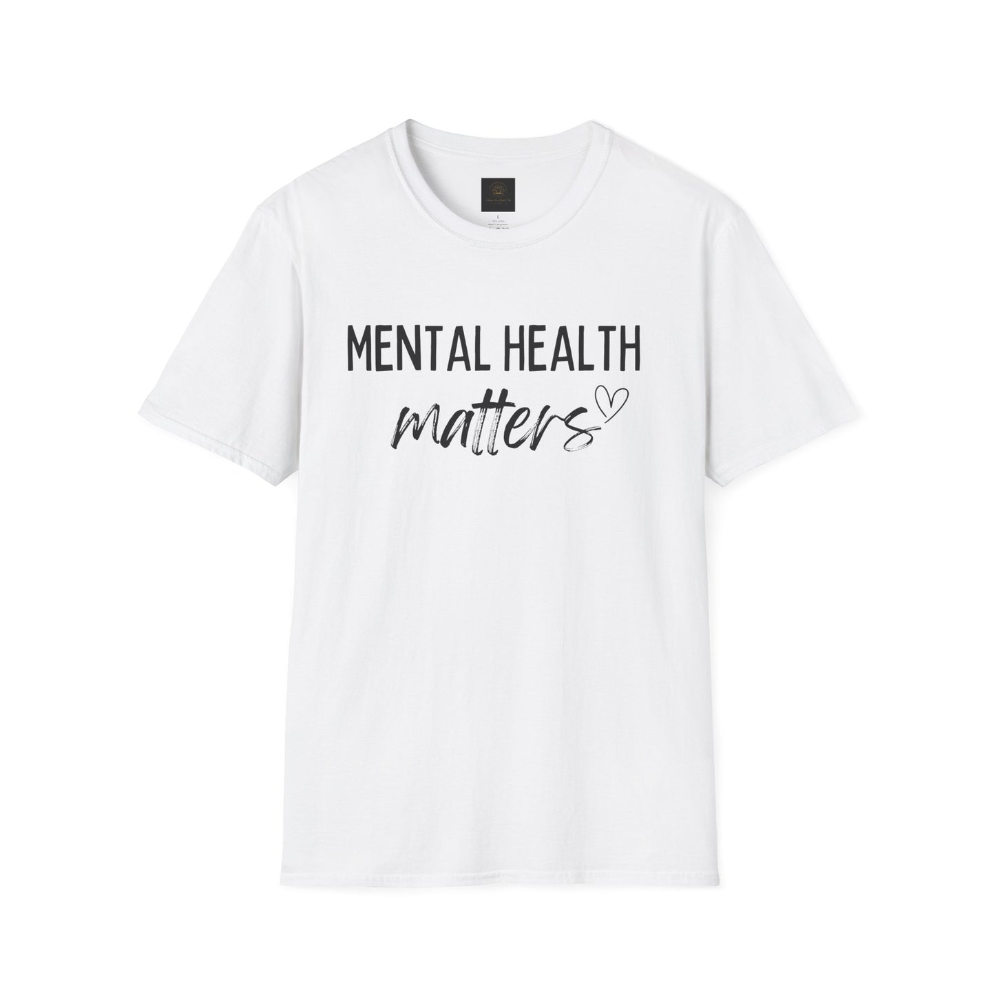 Mental Health Matters Unisex Softstyle T-Shirt, Inspirational Tee, Self-Care Gift, Awareness Apparel, Casual Wear