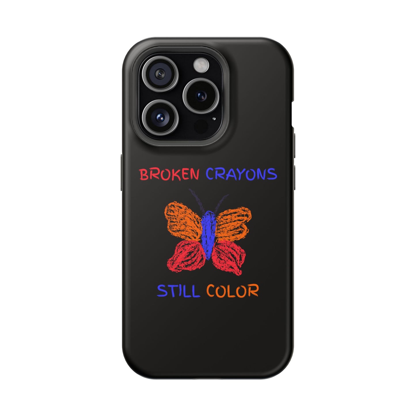 Inspirational Magnetic Tough Cases, Butterfly Phone Case, Motivational Phone Cover, Unique Gift for Her, Colorful Phone Accessories